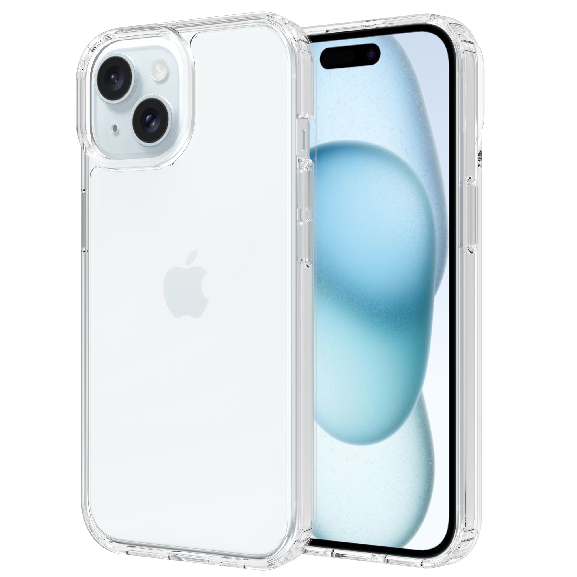 Cover ibride per iPhone 15 trasparente