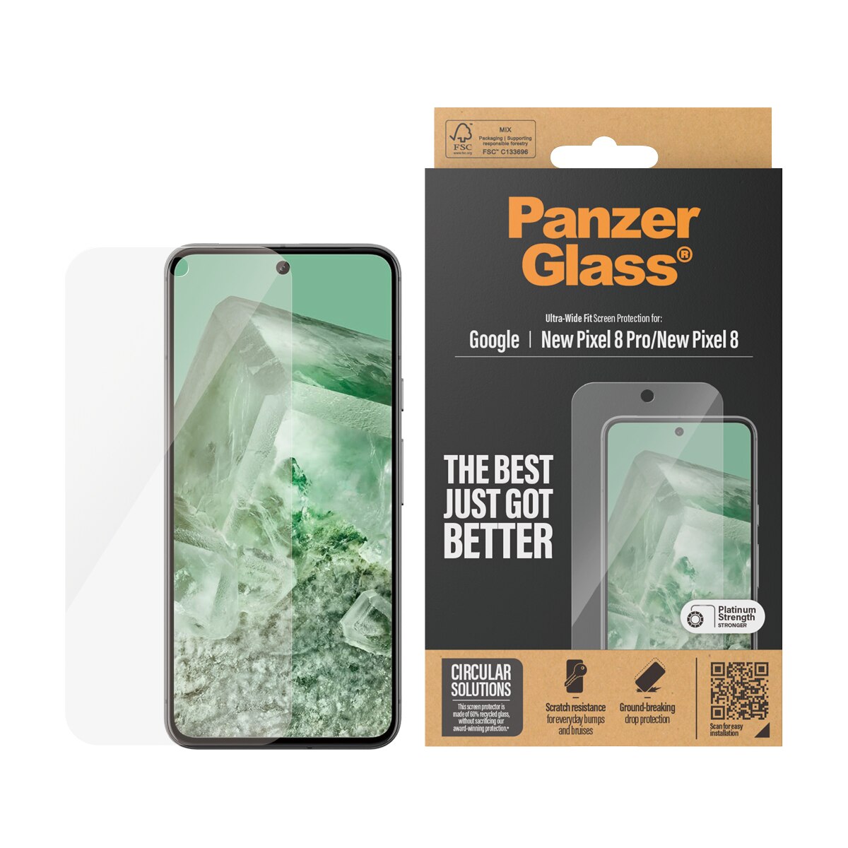 Google Pixel 9 Pro Screen Protector Ultra Wide Fit