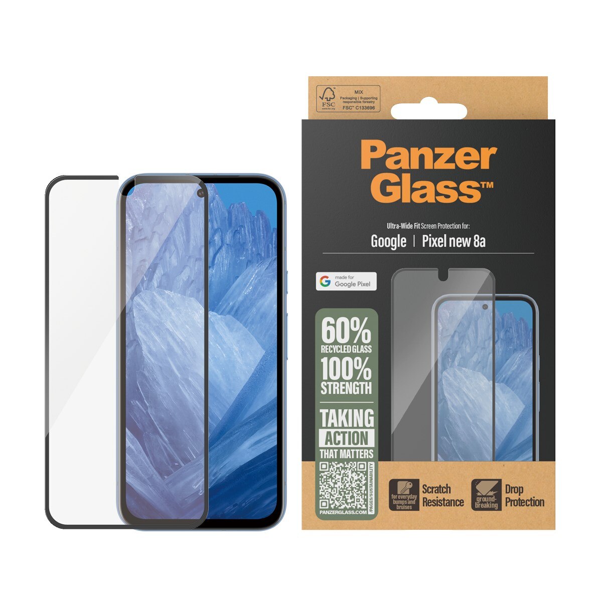 Google Pixel 9a Screen Protector Ultra Wide Fit