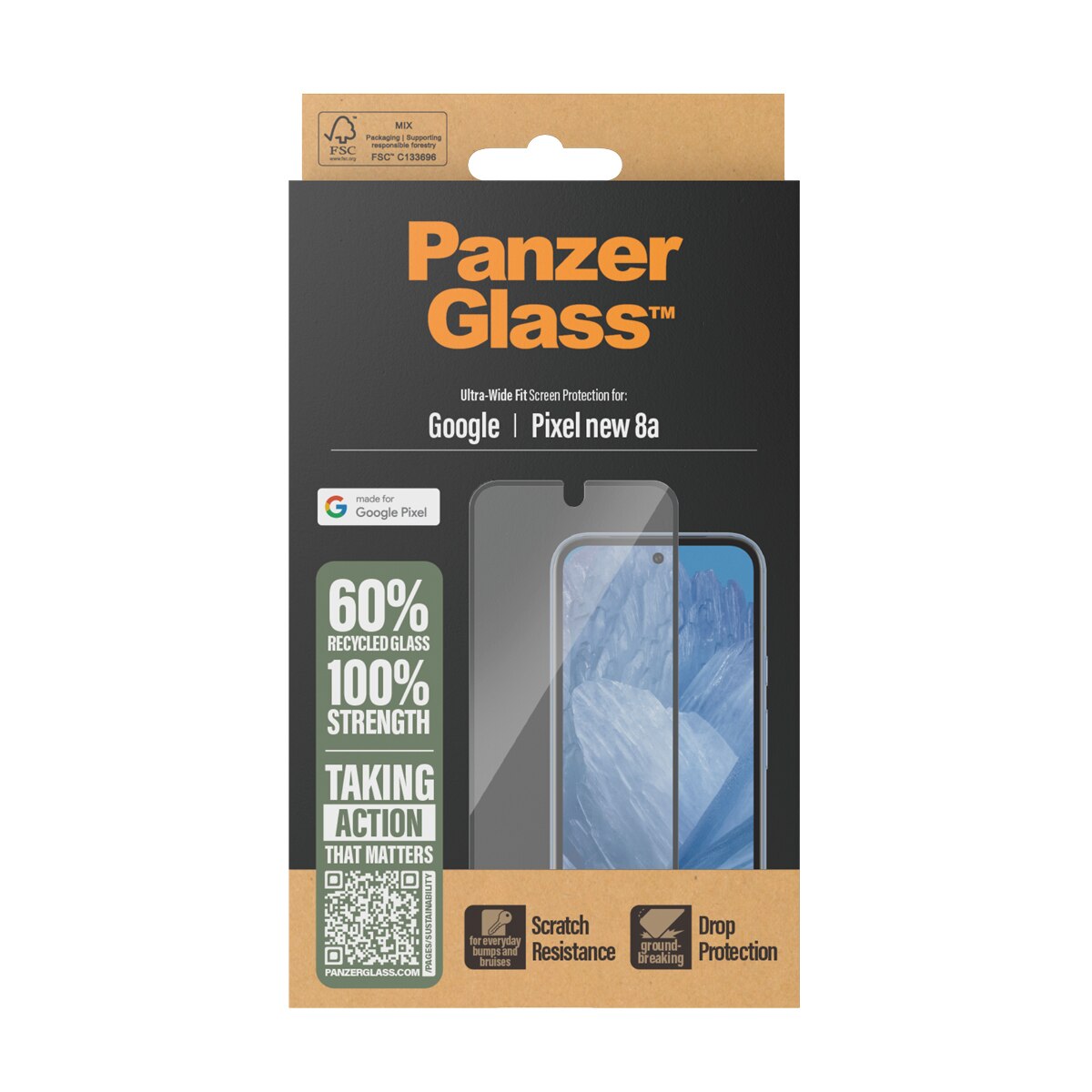 Google Pixel 9a Screen Protector Ultra Wide Fit