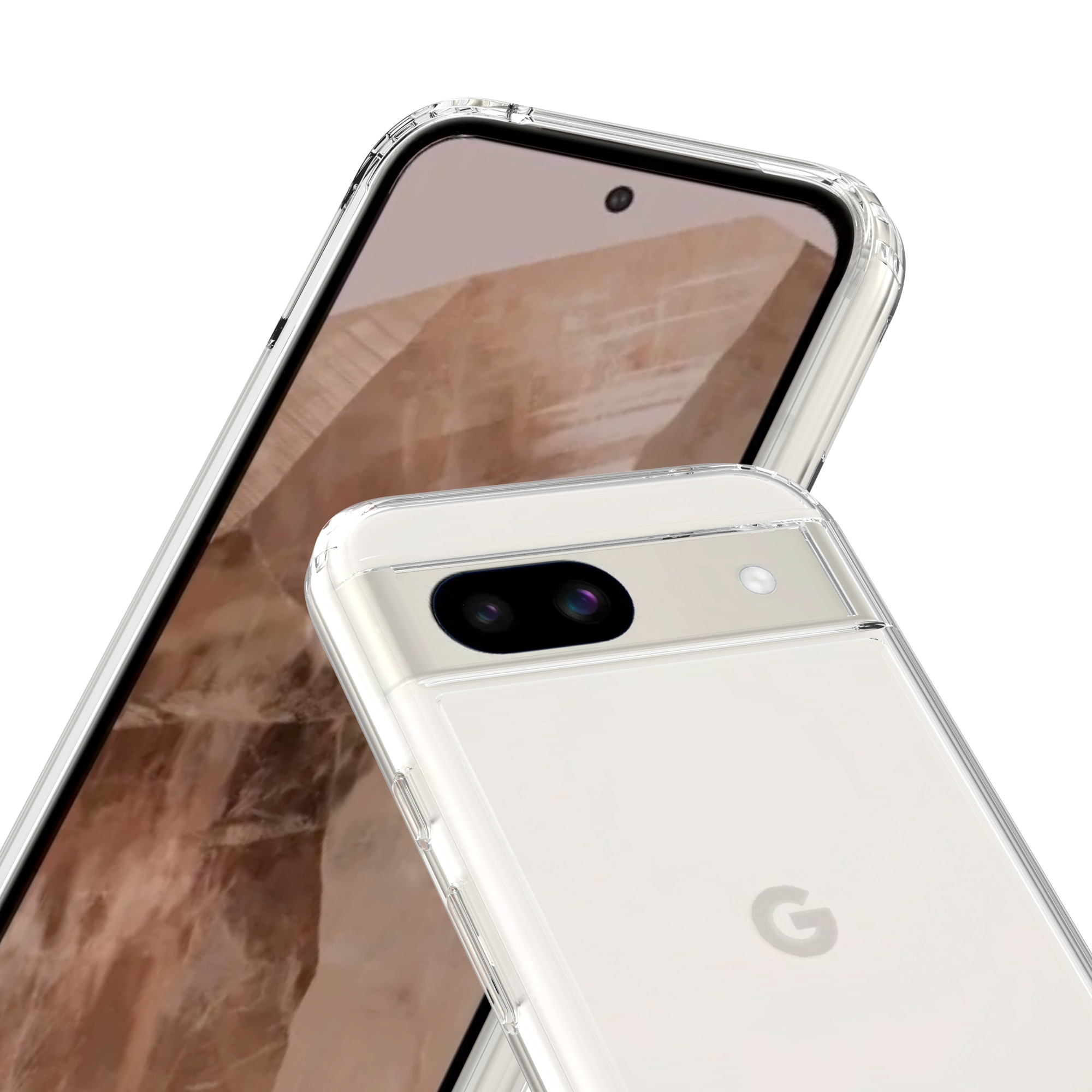 Cover Ibrido Crystal Hybrid Google Pixel 8a trasparente