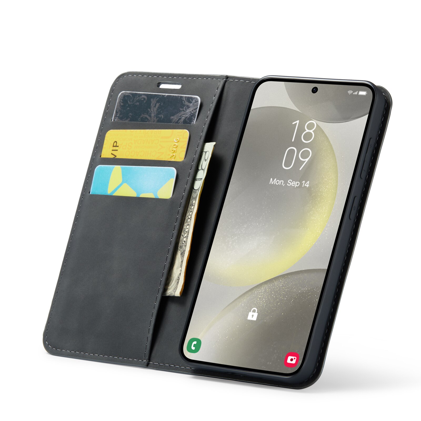 Cover portafoglio sottili Samsung Galaxy A16 nero