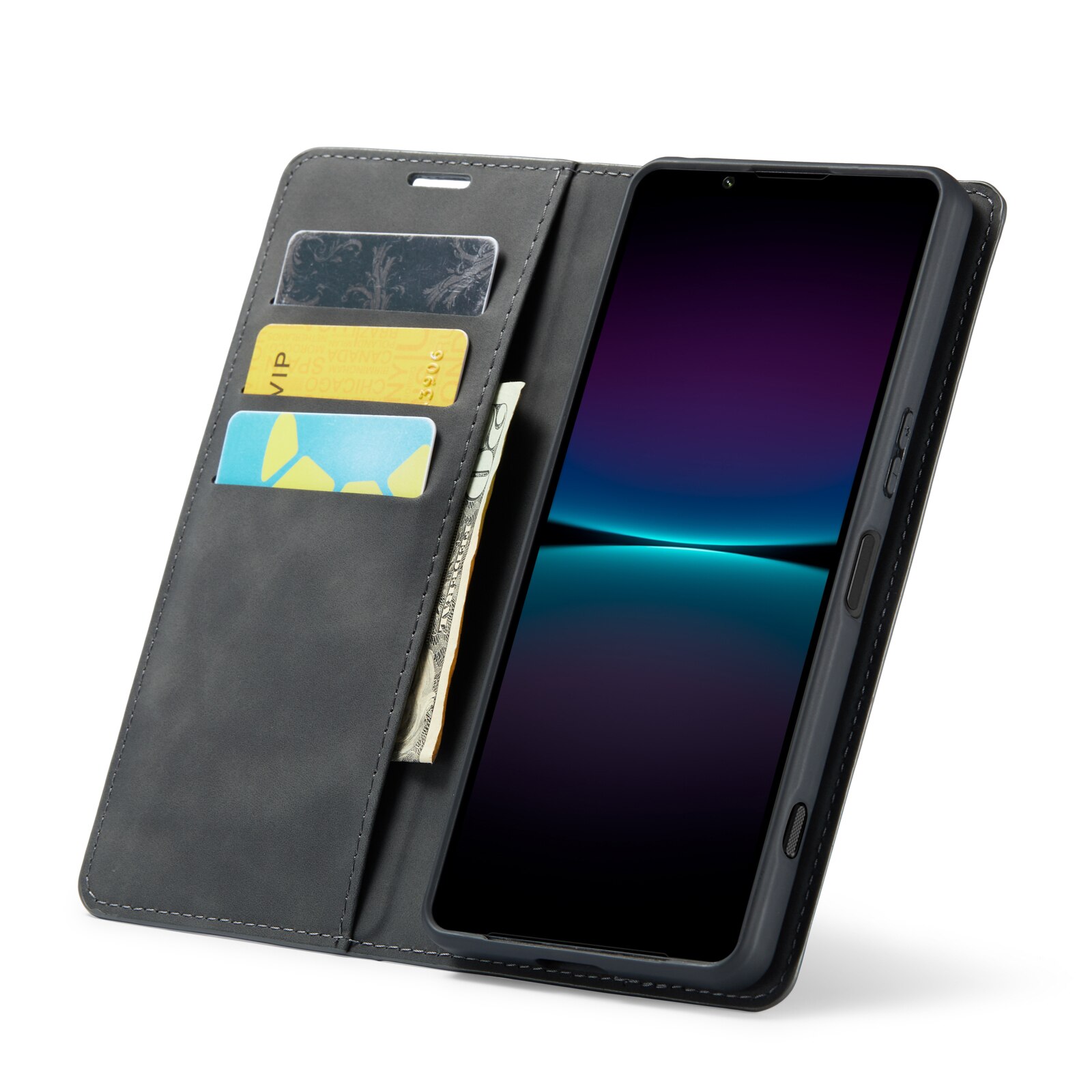 Cover portafoglio sottili Sony Xperia 1 VI nero