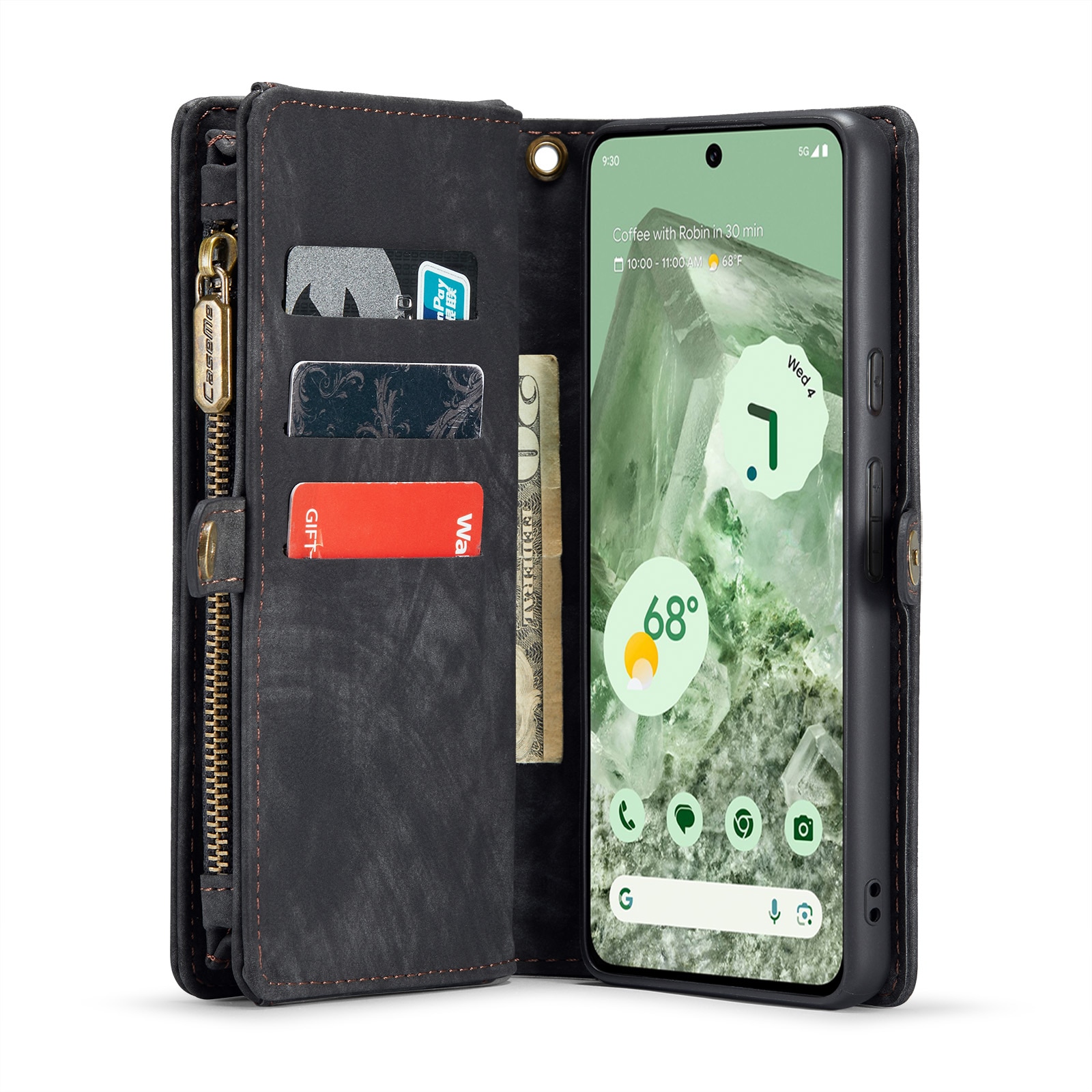 Cover portafoglio Multi-Slot Google Pixel 8a grigio