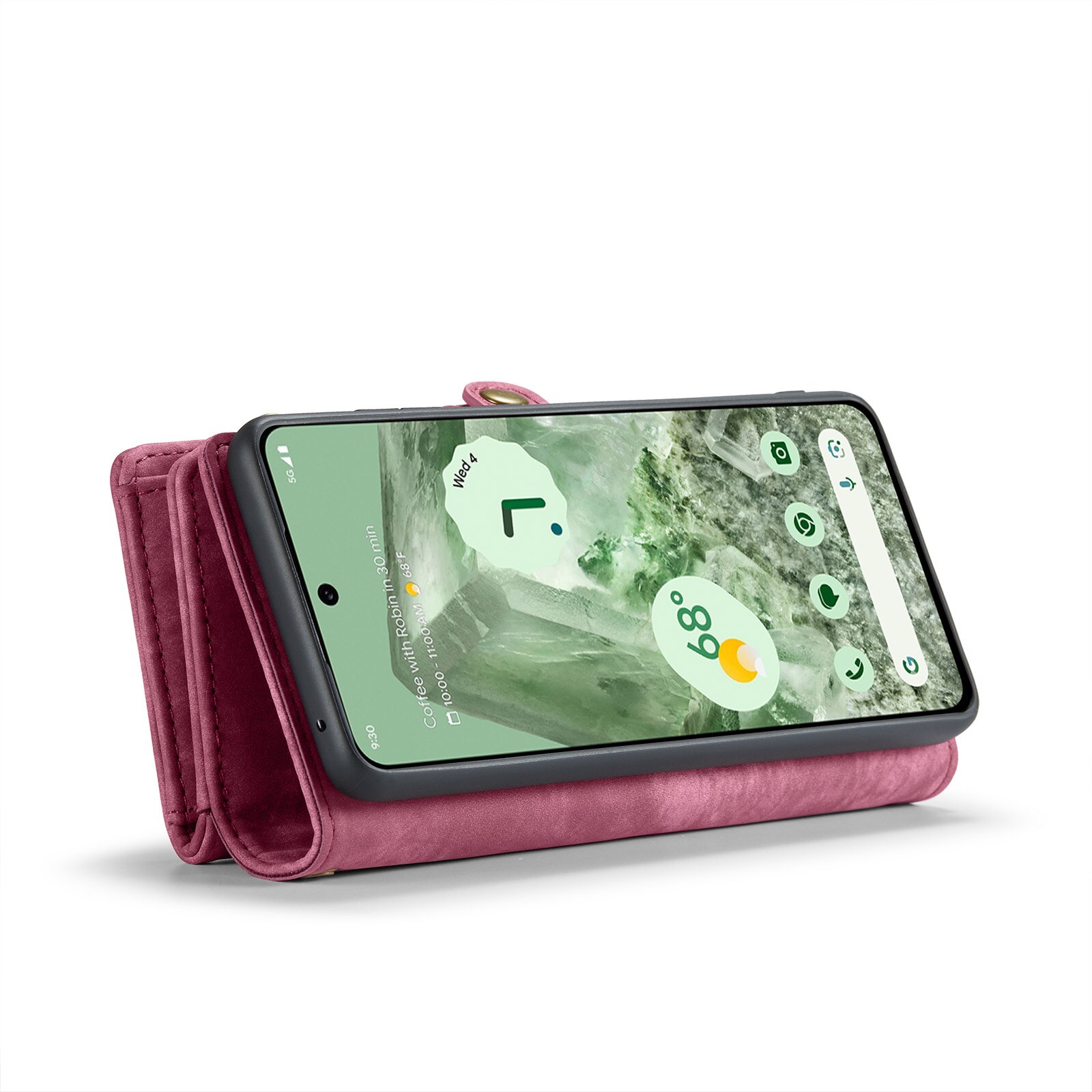 Cover portafoglio Multi-Slot Google Pixel 8a rosso