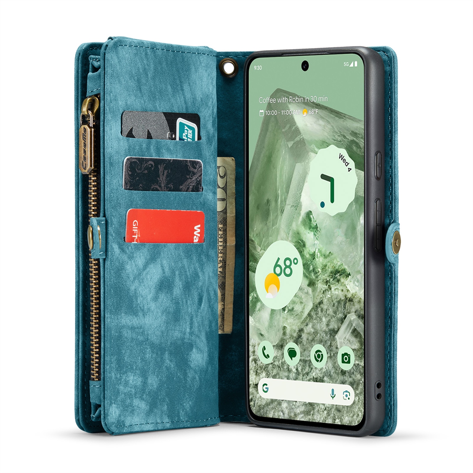 Cover portafoglio Multi-Slot Google Pixel 8a blu