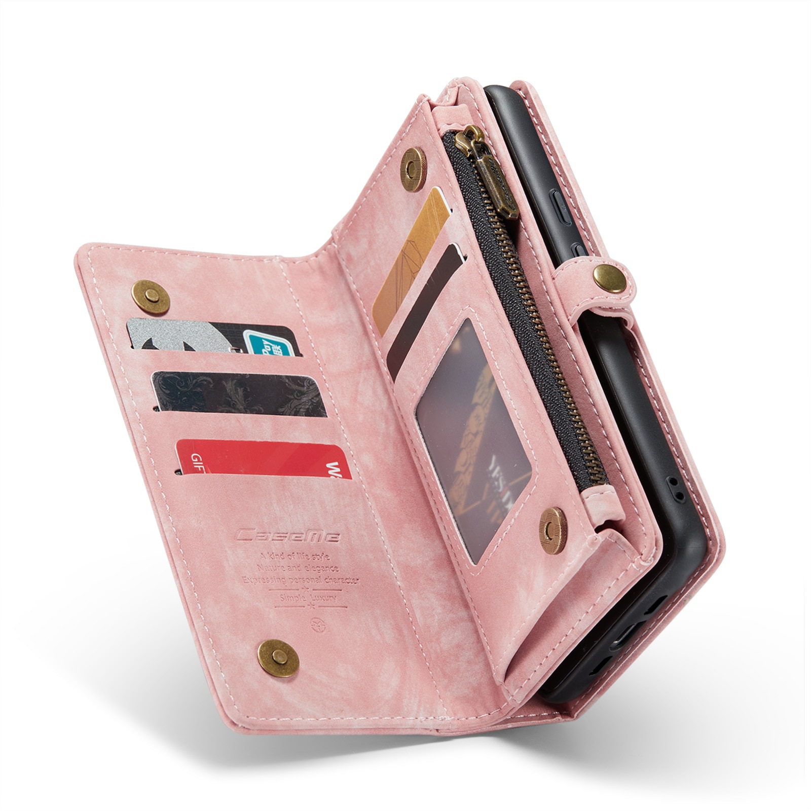 Cover portafoglio Multi-Slot Google Pixel 8a rosa