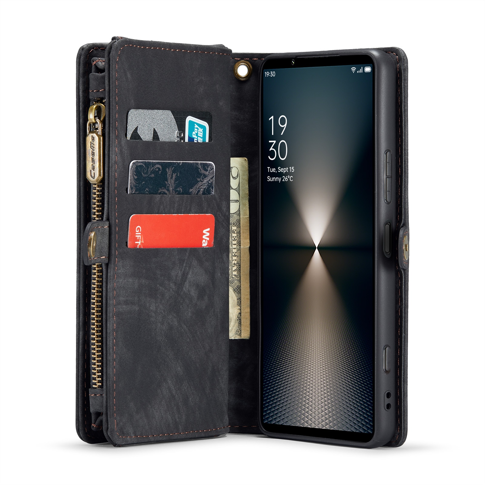 Cover portafoglio Multi-Slot Sony Xperia 10 VI grigio