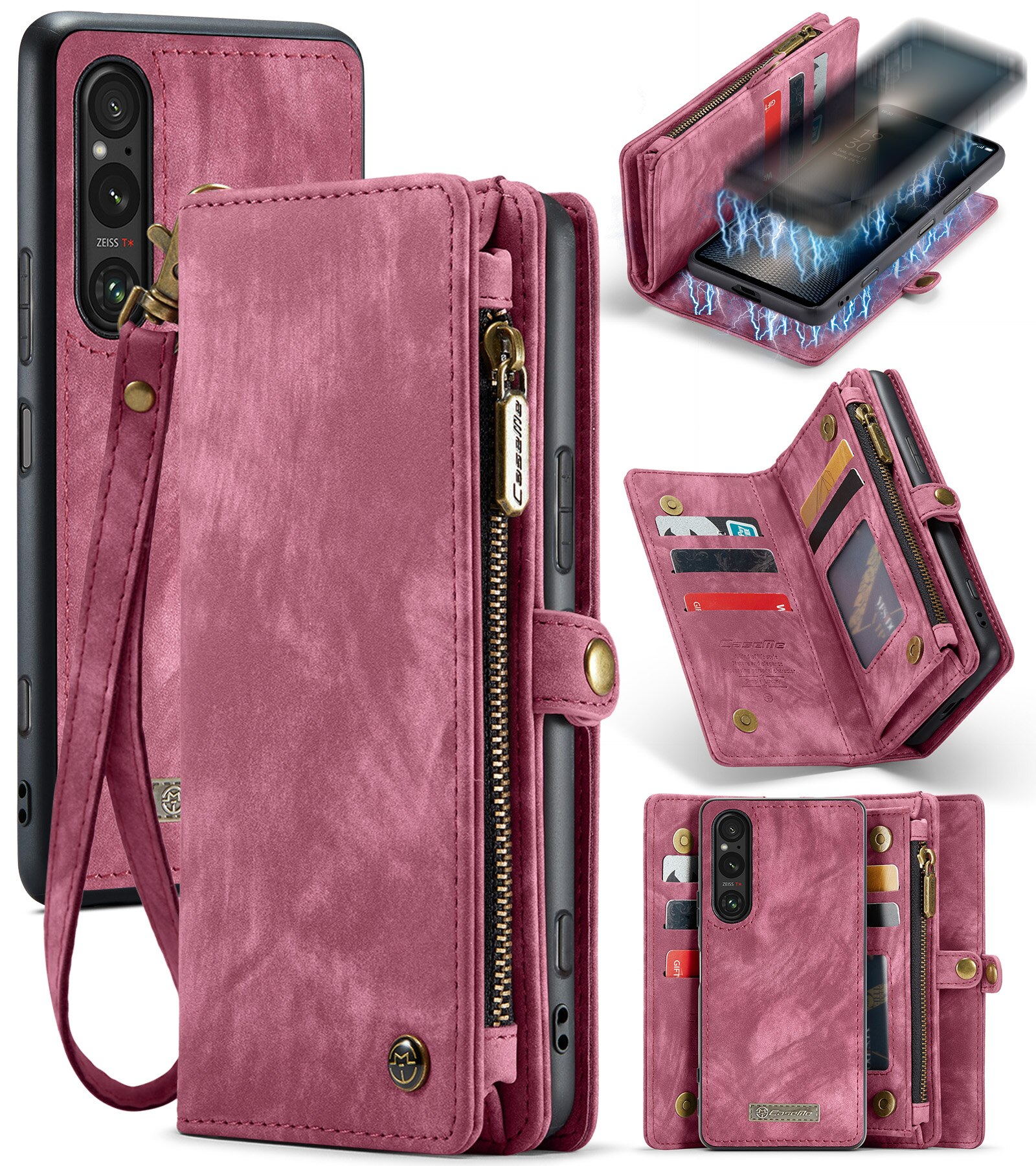 Cover portafoglio Multi-Slot Sony Xperia 10 VI rosso