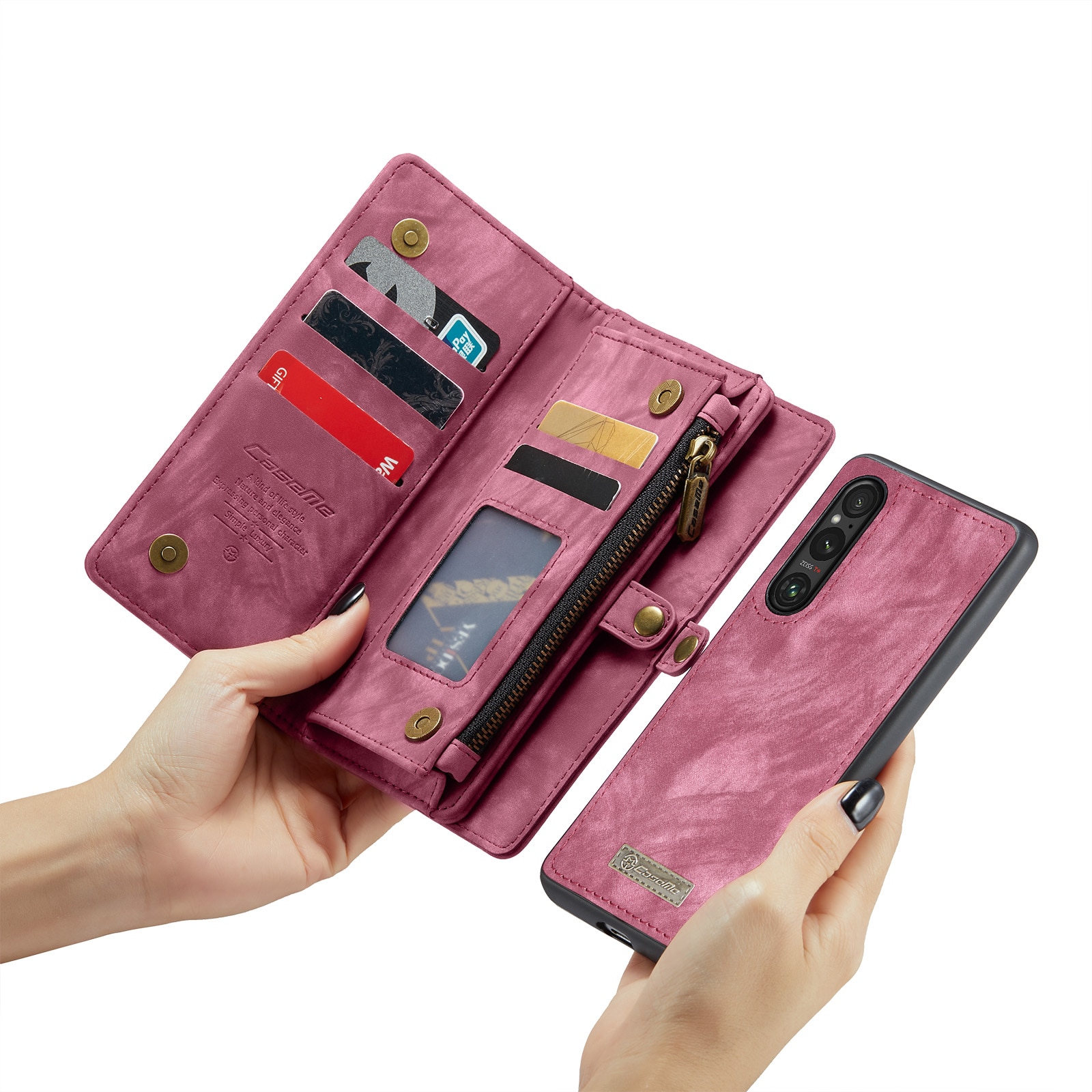 Cover portafoglio Multi-Slot Sony Xperia 10 VI rosso