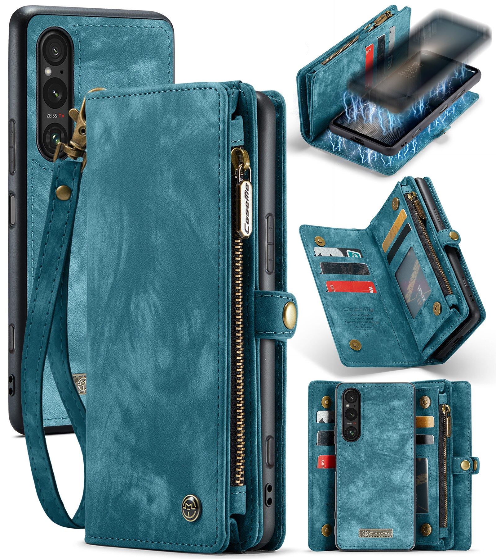 Cover portafoglio Multi-Slot Sony Xperia 10 VI blu
