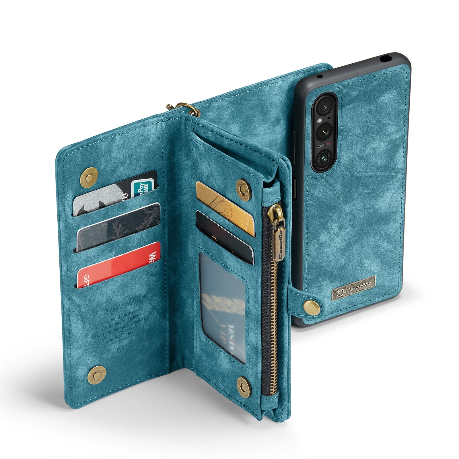 Cover portafoglio Multi-Slot Sony Xperia 10 VI blu