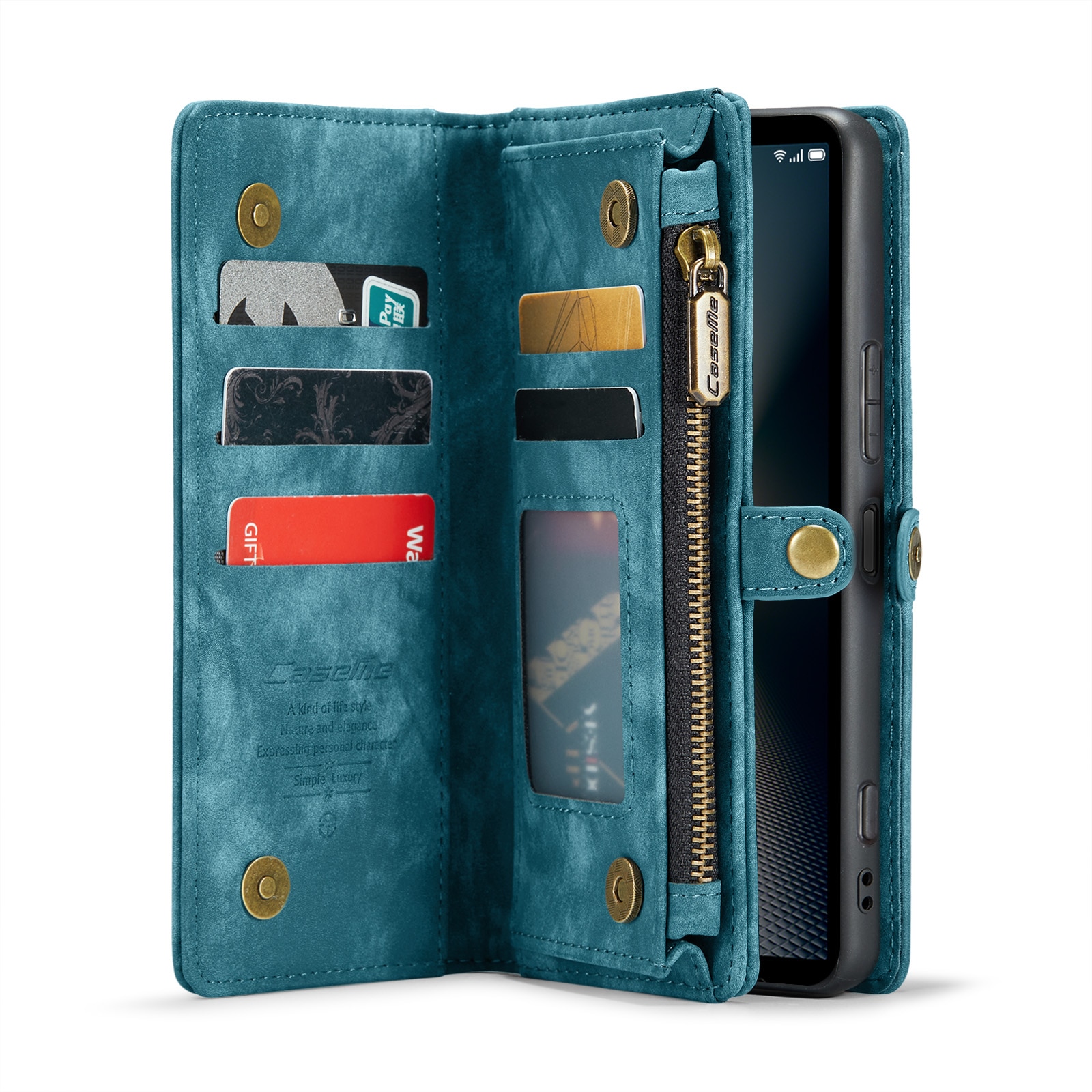 Cover portafoglio Multi-Slot Sony Xperia 10 VI blu