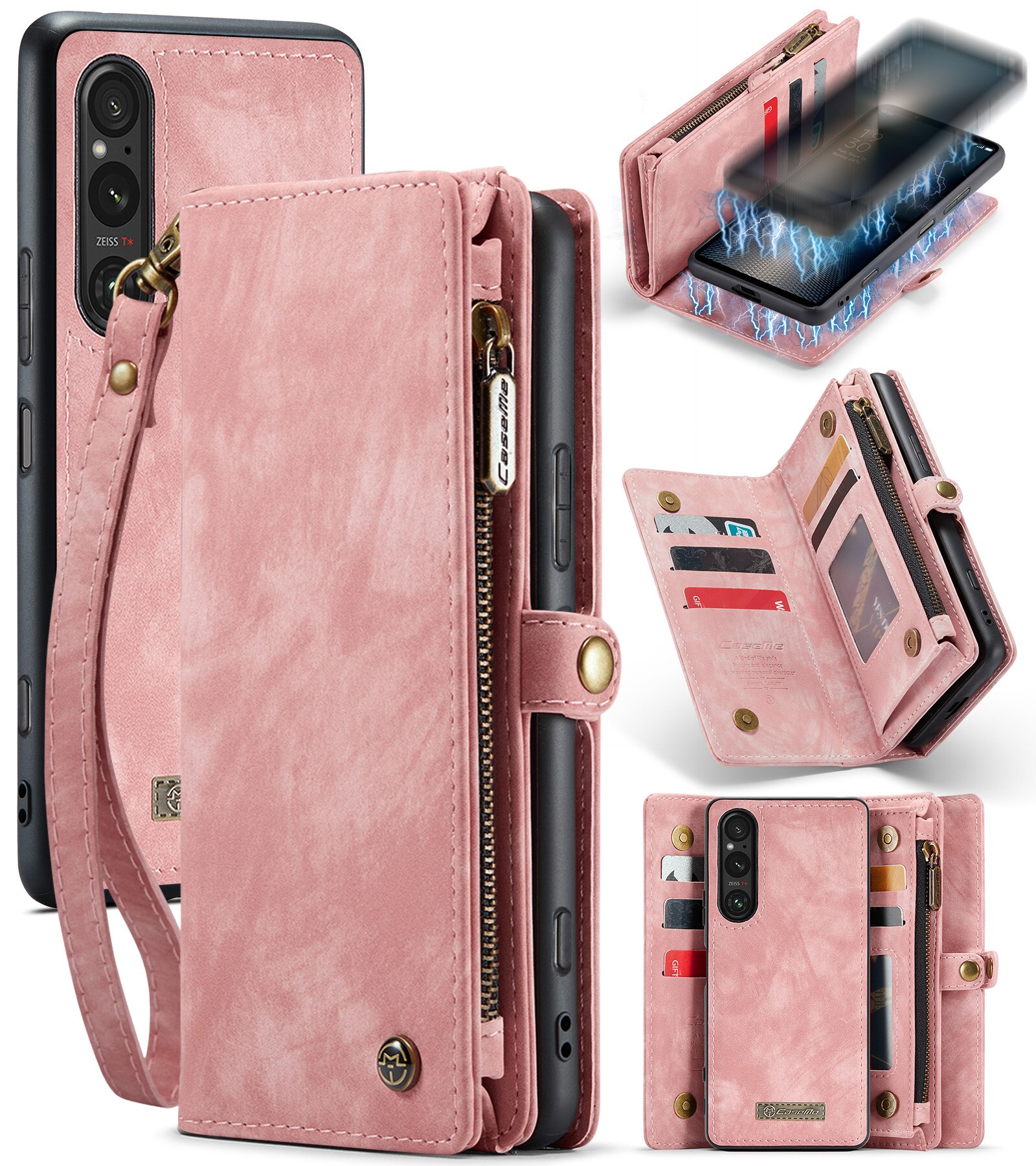 Cover portafoglio Multi-Slot Sony Xperia 10 VI rosa