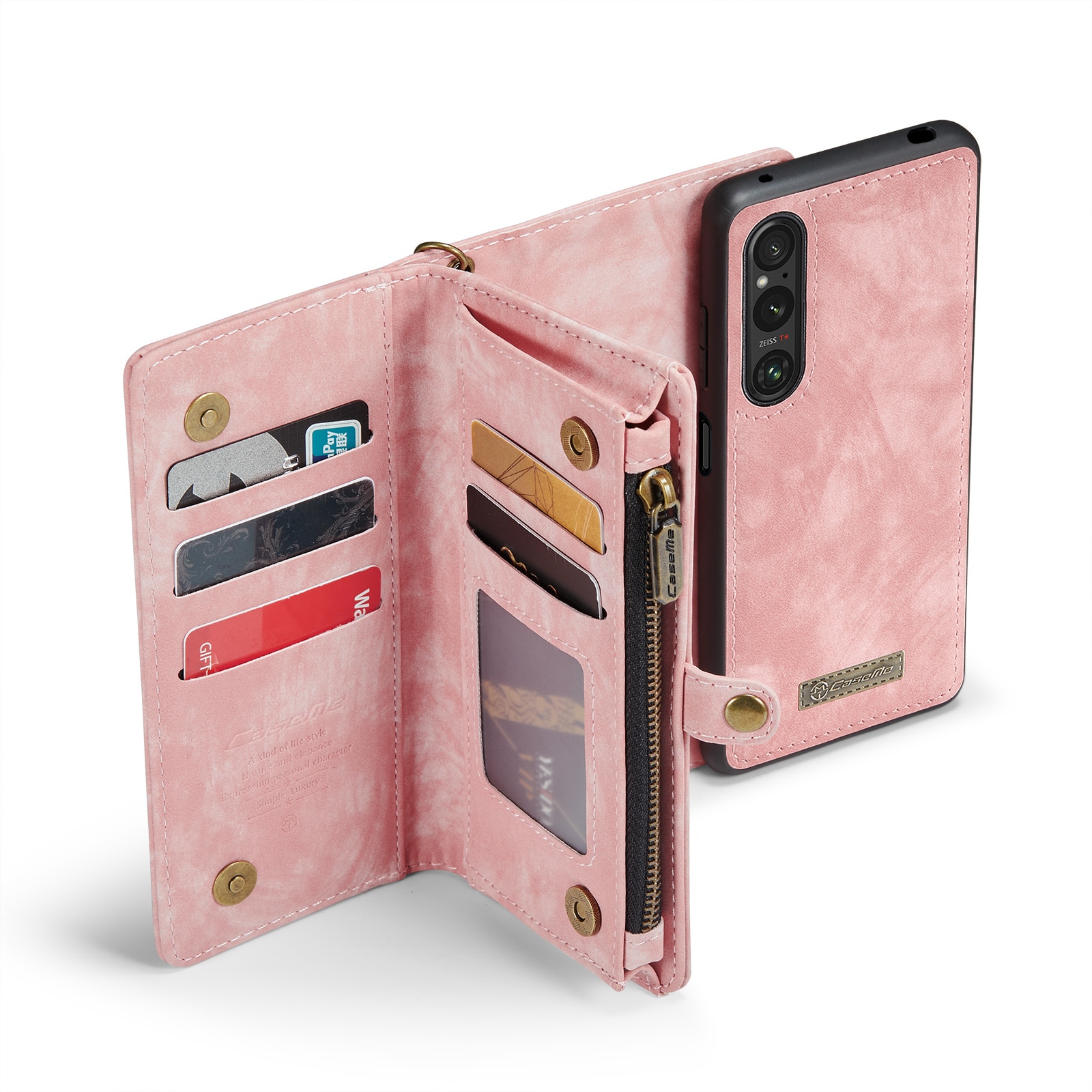 Cover portafoglio Multi-Slot Sony Xperia 10 VI rosa