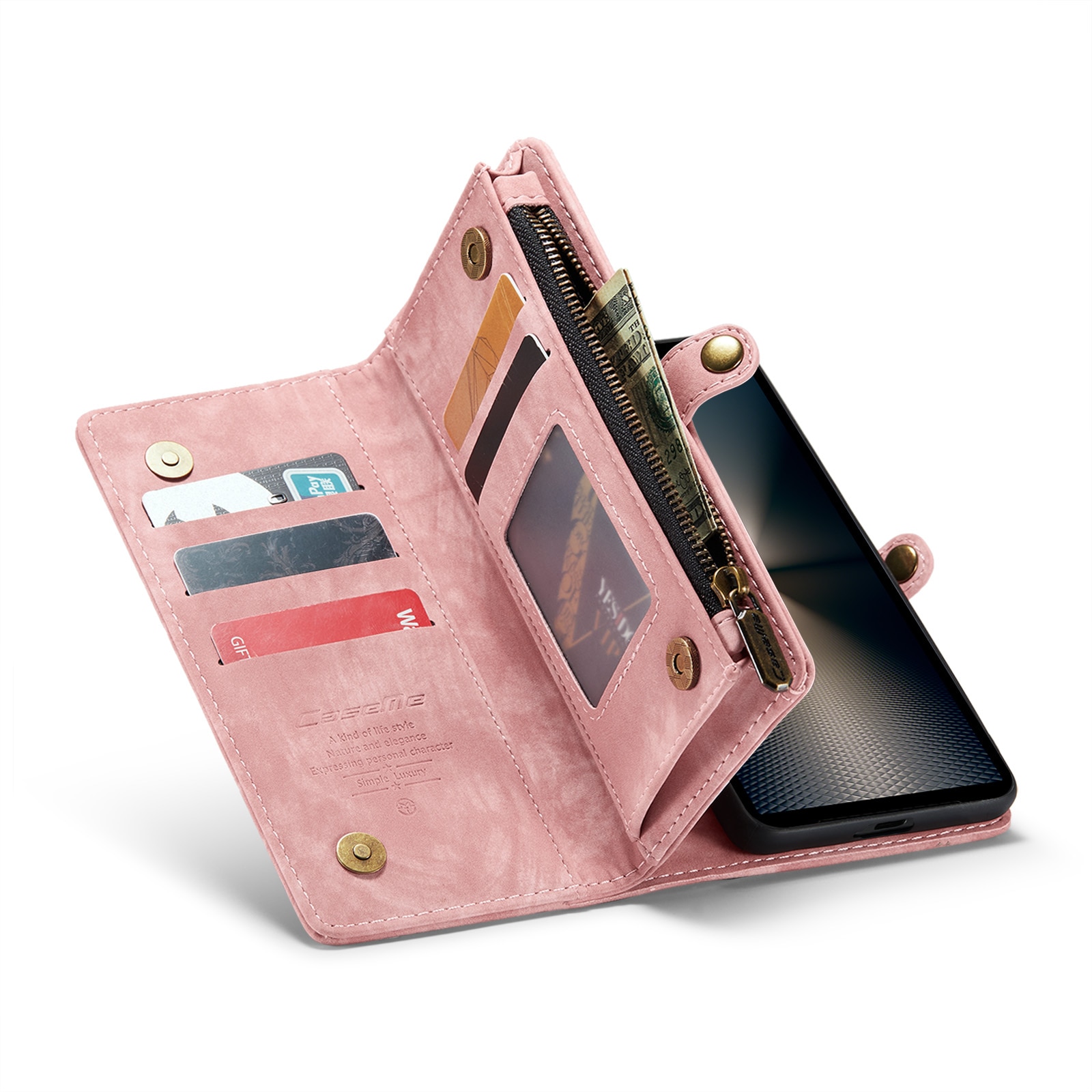 Cover portafoglio Multi-Slot Sony Xperia 10 VI rosa