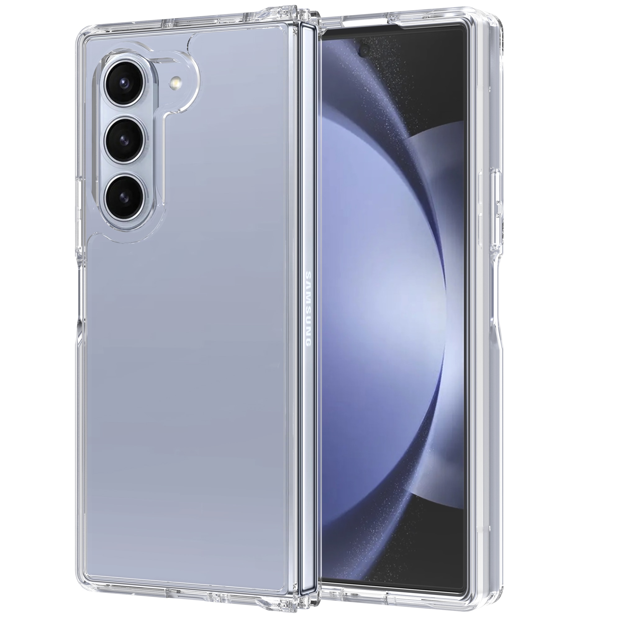 Cover ibride per Samsung Galaxy Z Fold 6, trasparente