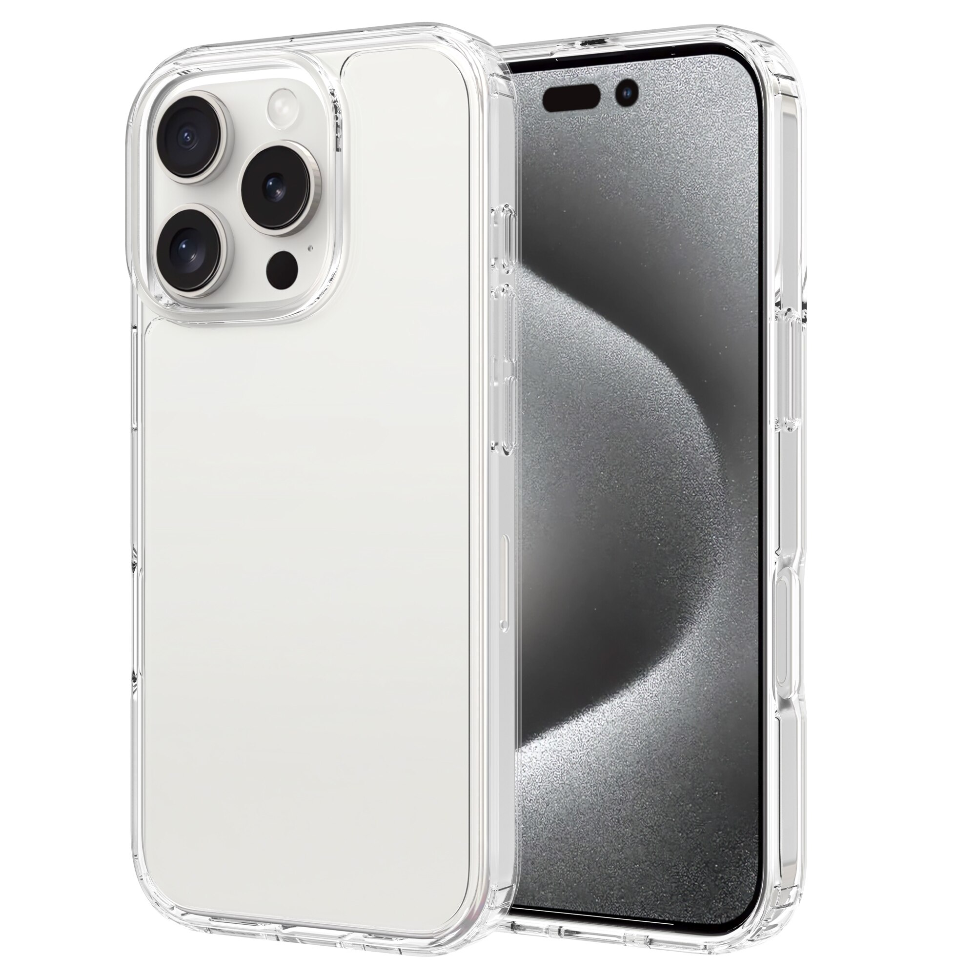 Cover ibride per iPhone 16 Pro Max trasparente