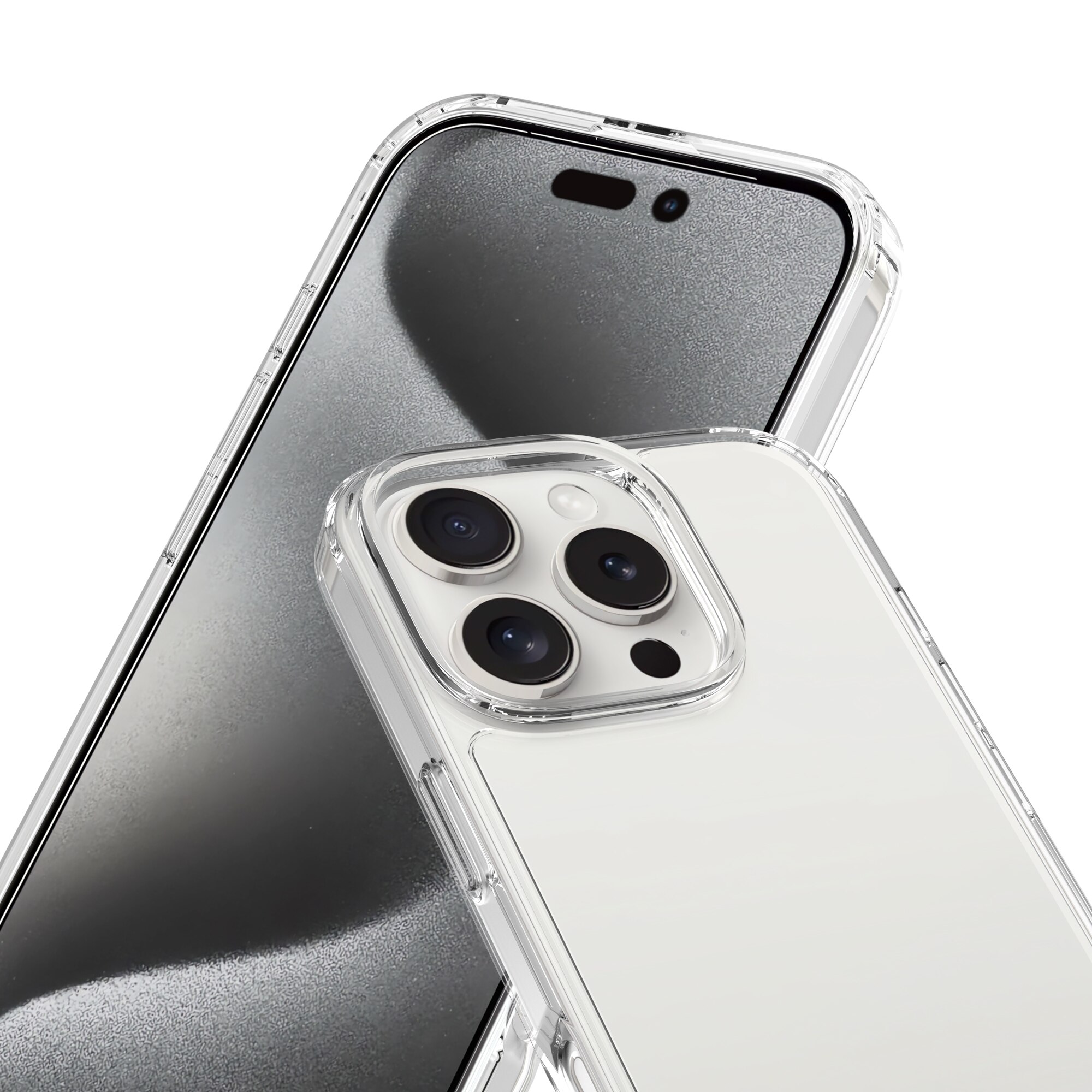 Cover ibride per iPhone 16 Pro trasparente