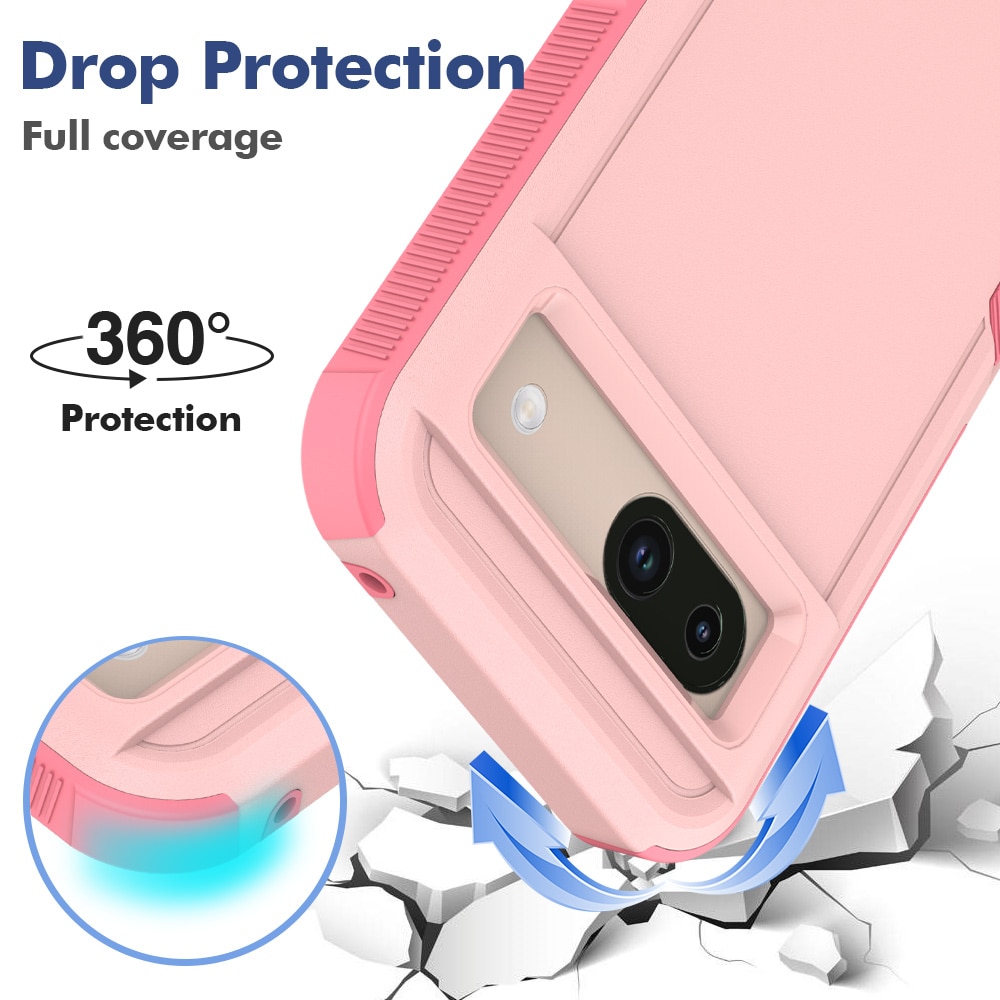 Cover ibride Off-road Google Pixel 8a, rosa