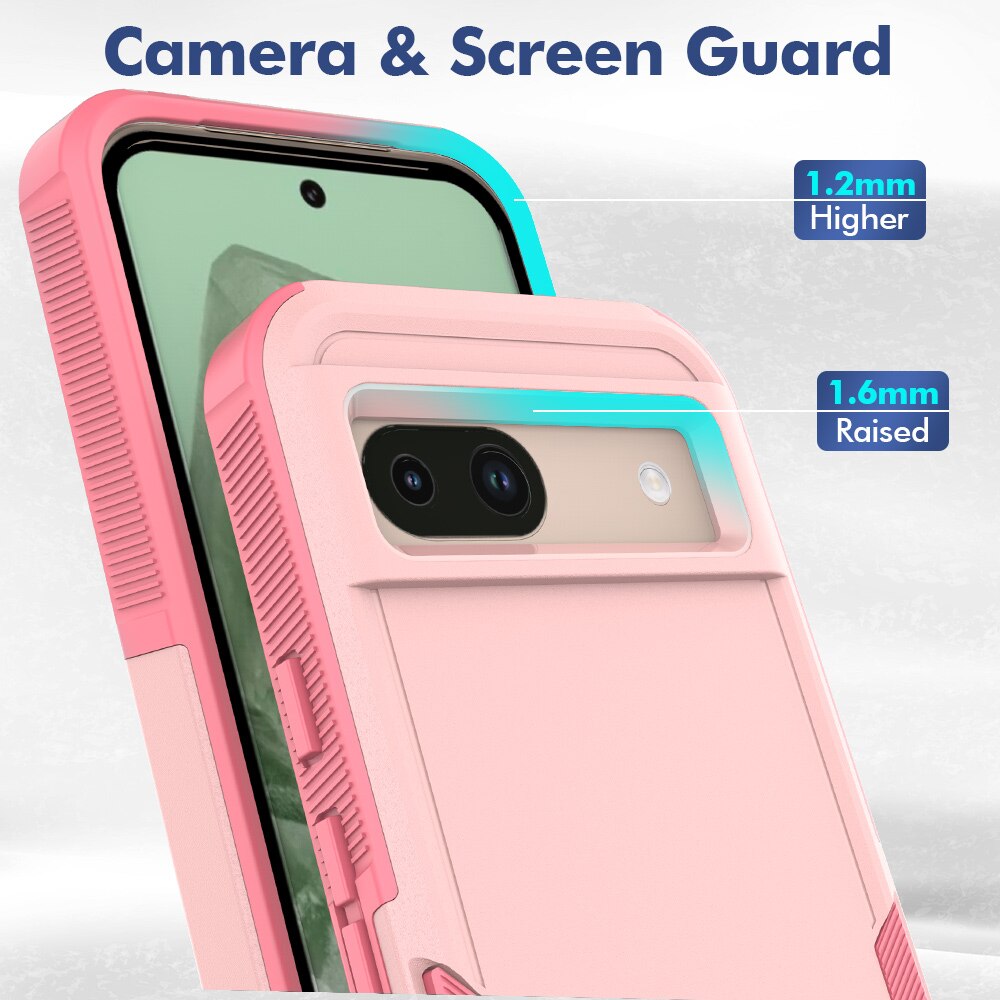 Cover ibride Off-road Google Pixel 8a, rosa