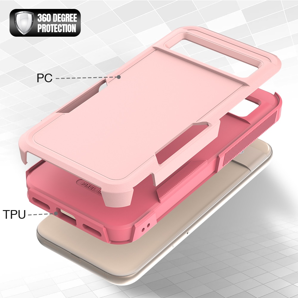 Cover ibride Off-road Google Pixel 8a, rosa