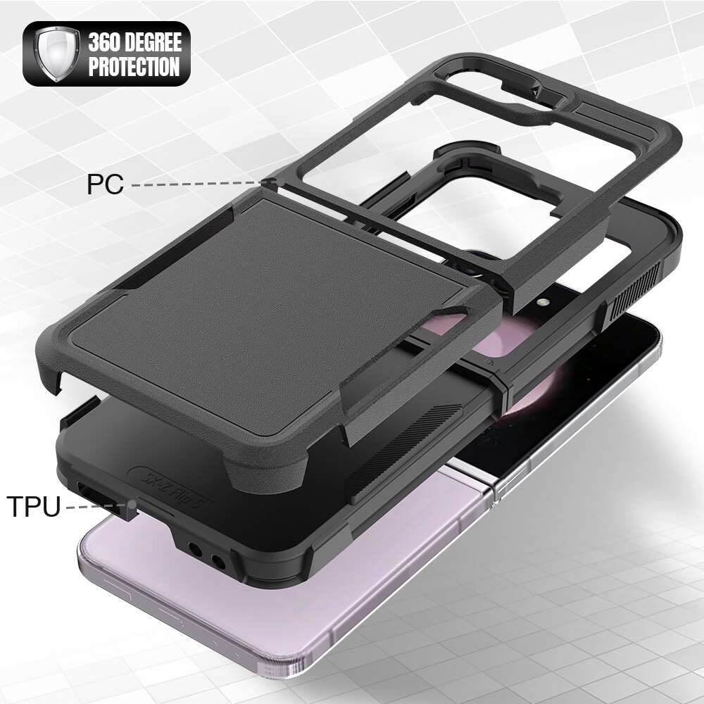 Cover ibride Off-road Samsung Galaxy Z Flip 6, nero