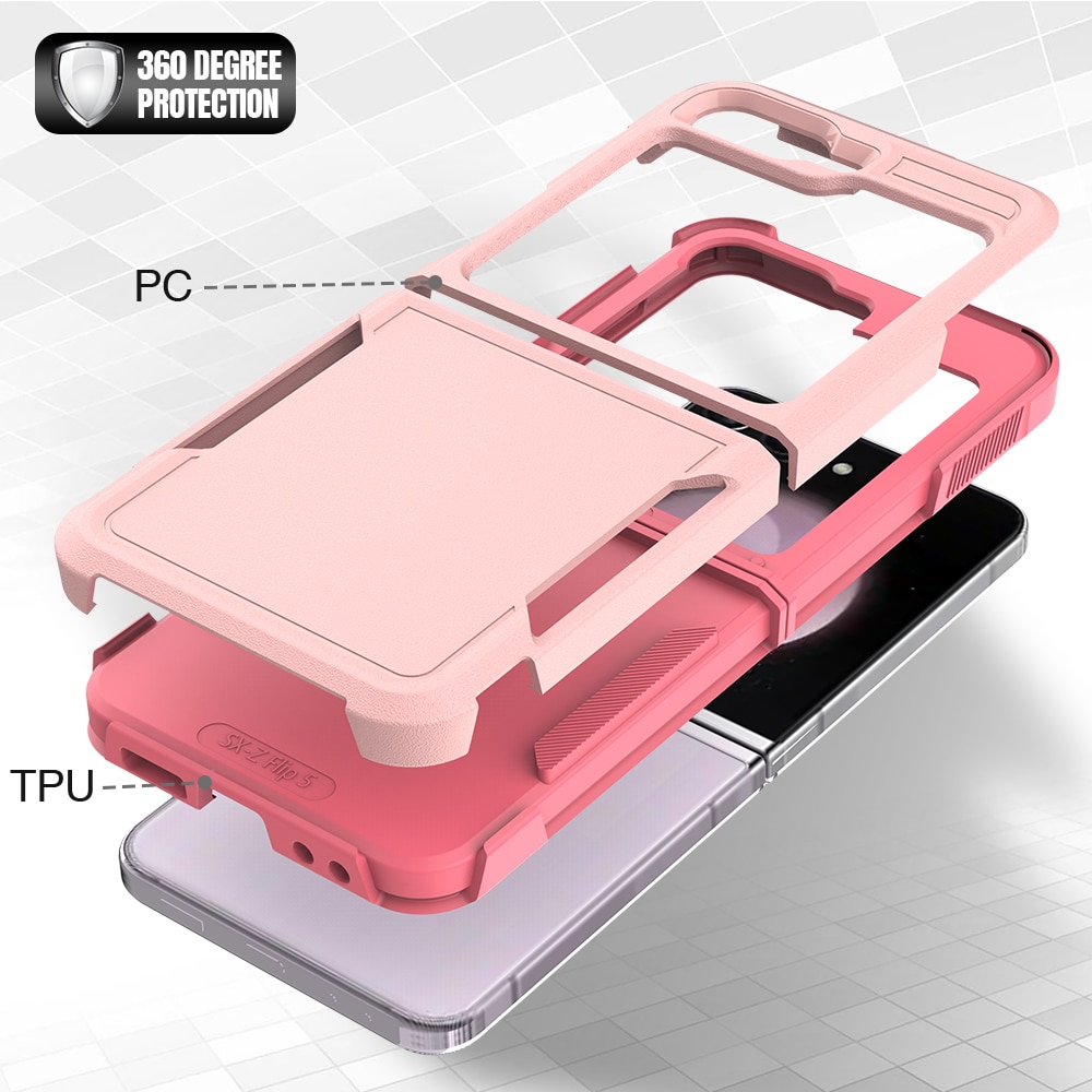 Cover ibride Off-road Samsung Galaxy Z Flip 6, rosa