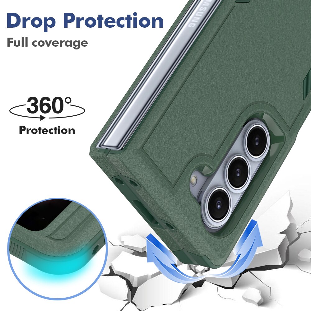 Cover ibride Off-road Samsung Galaxy Z Fold 6, verde