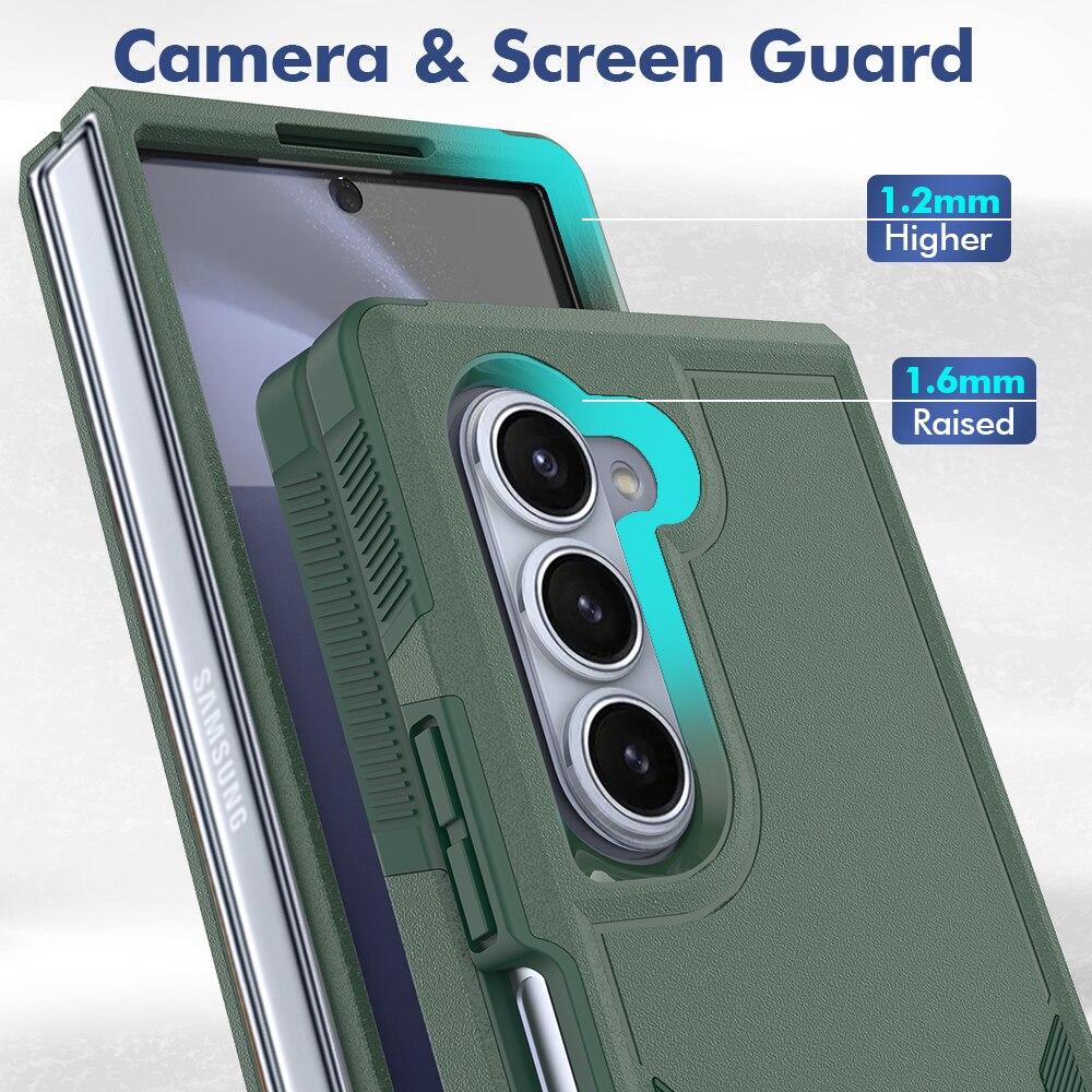 Cover ibride Off-road Samsung Galaxy Z Fold 6, verde