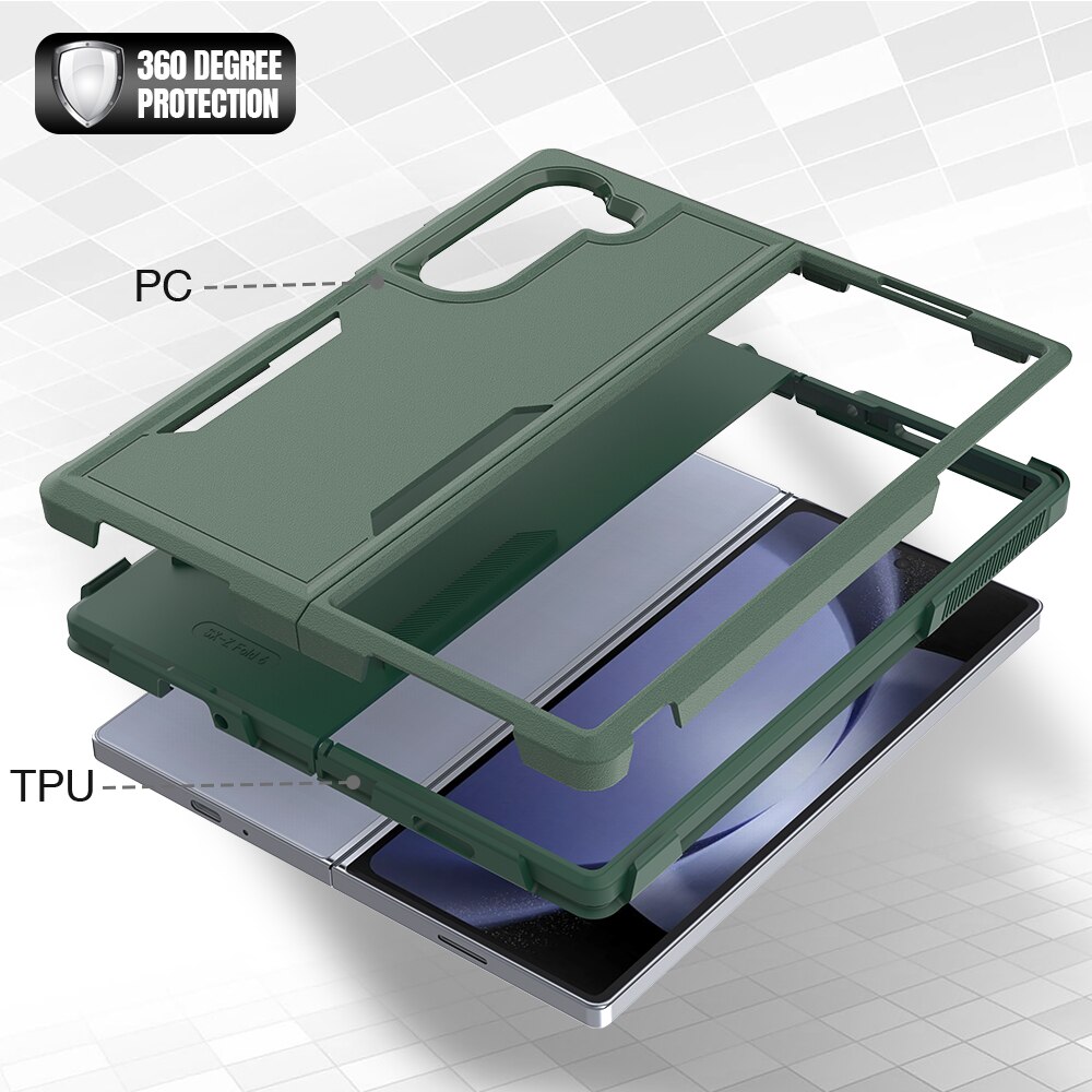 Cover ibride Off-road Samsung Galaxy Z Fold 6, verde