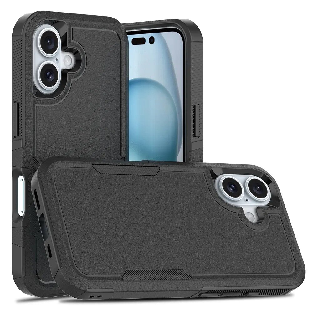 Cover ibride Off-road iPhone 16, nero