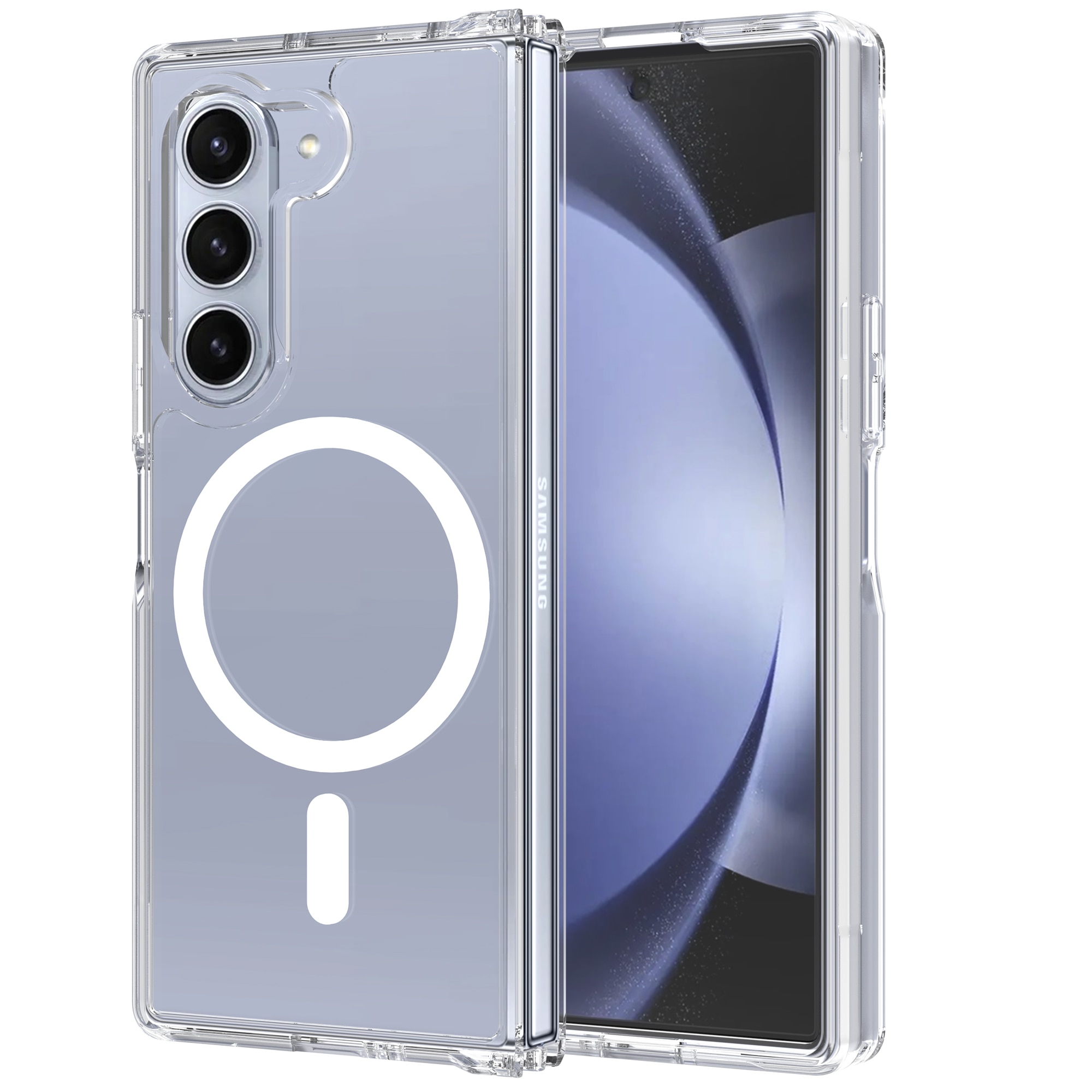 Cover ibride con MagSafe Samsung Galaxy Z Fold 6 trasparente