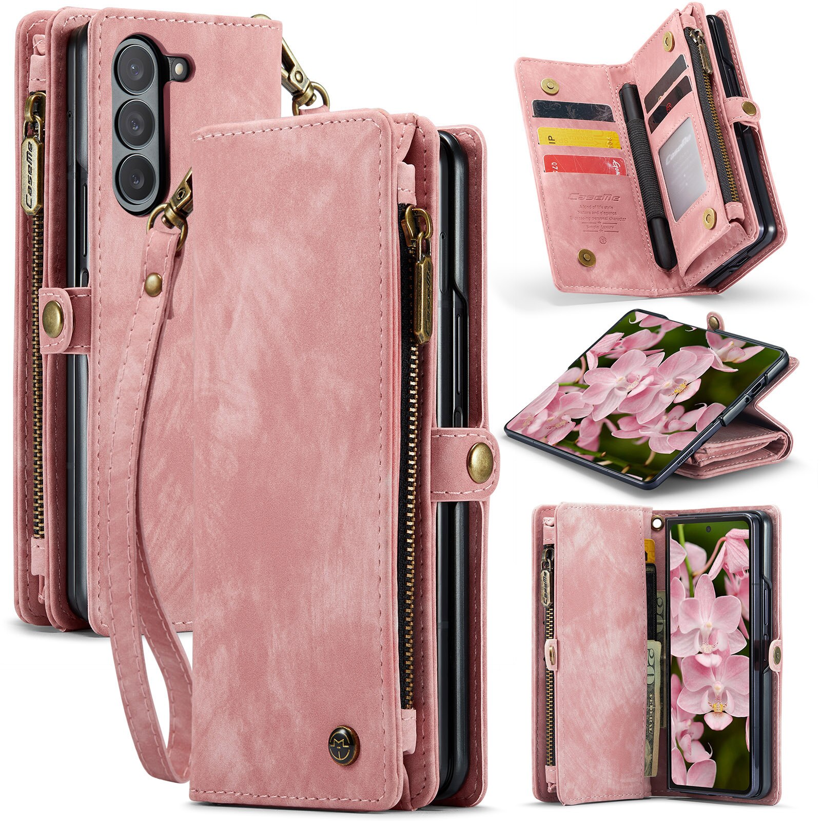 Cover portafoglio Multi-Slot Samsung Galaxy Z Fold 6 rosa
