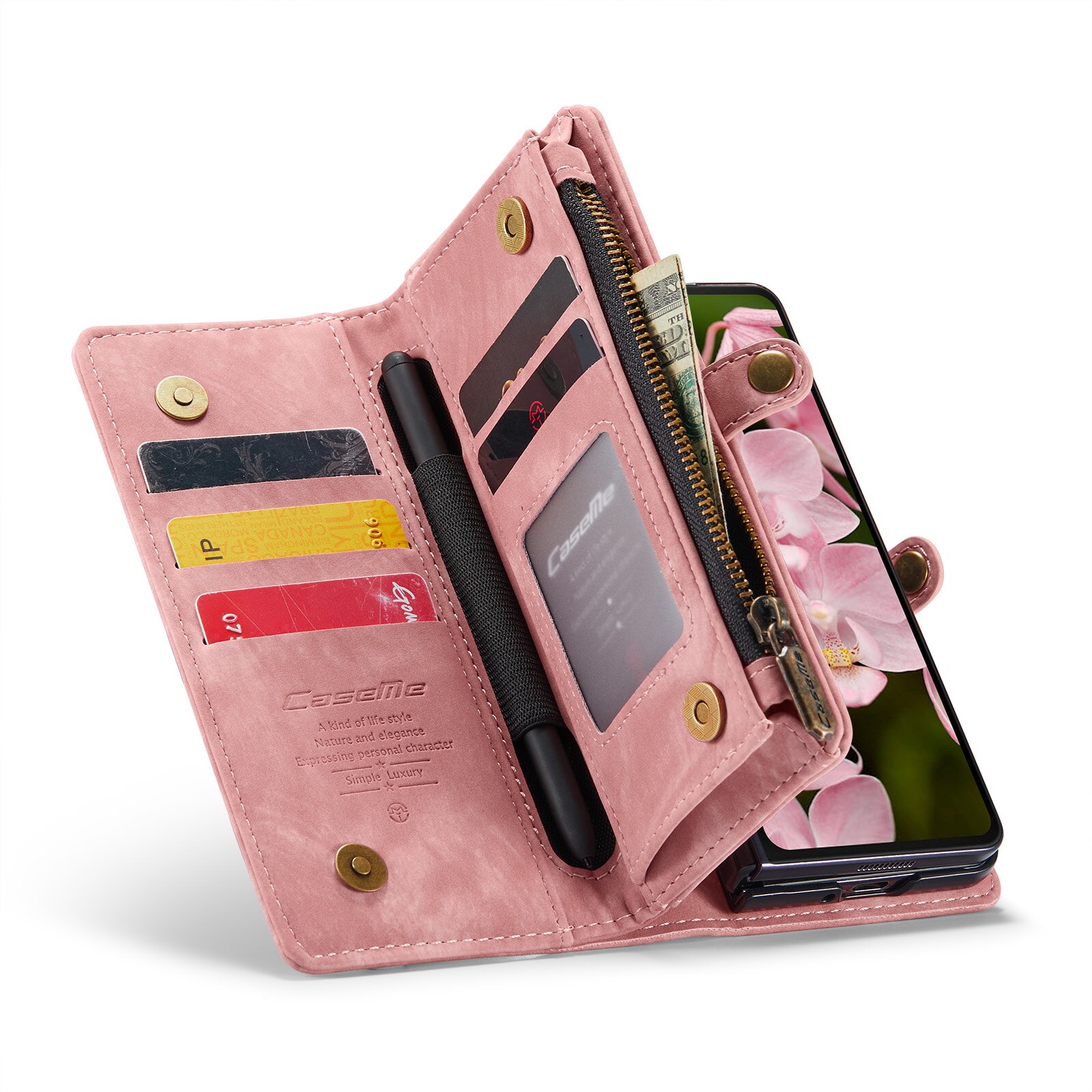 Cover portafoglio Multi-Slot Samsung Galaxy Z Fold 6 rosa