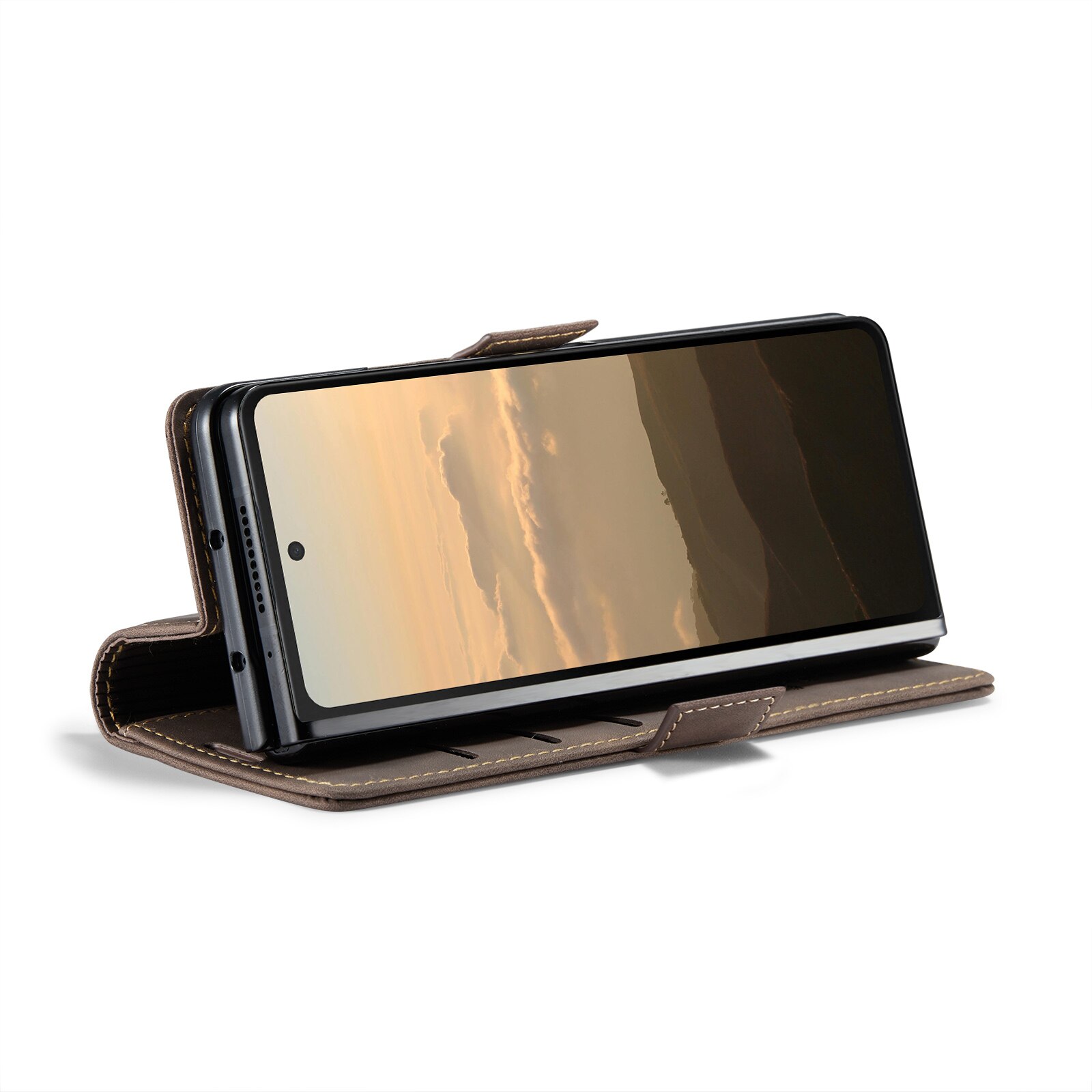 Custodie a portafoglio sottili Samsung Galaxy Z Fold 6 marrone