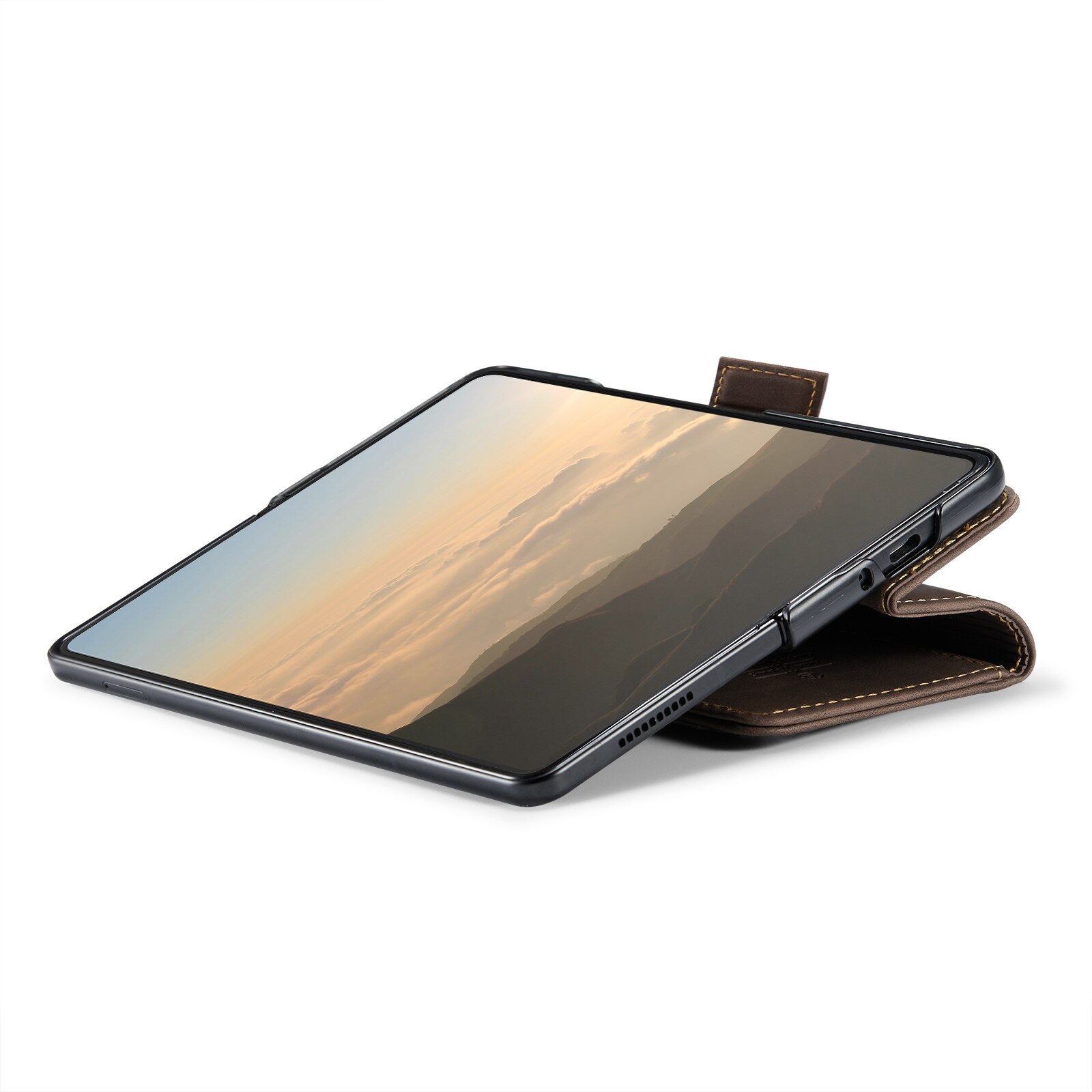 Custodie a portafoglio sottili Samsung Galaxy Z Fold 6 marrone