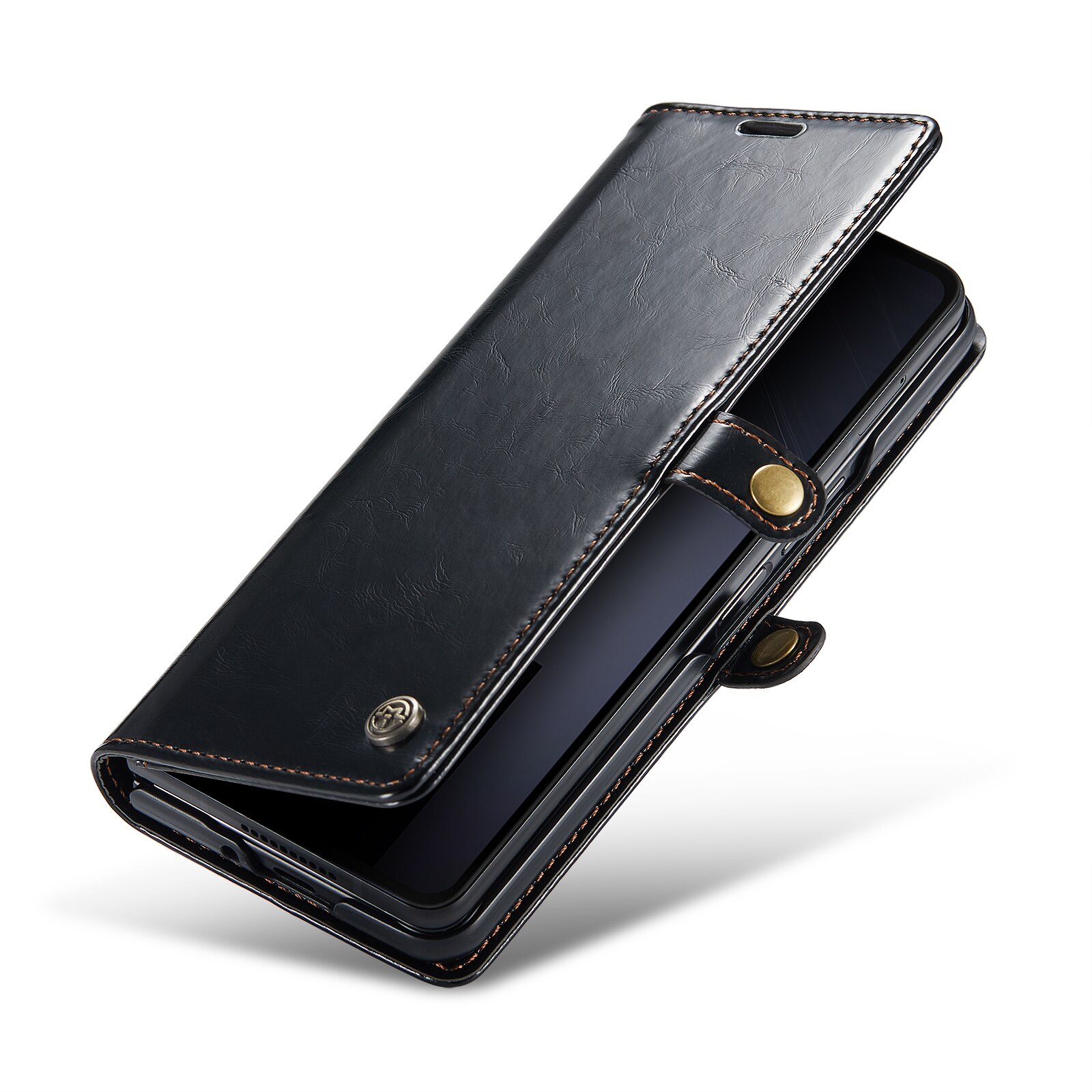 Custodia in pelle Samsung Galaxy Z Fold 6 nero