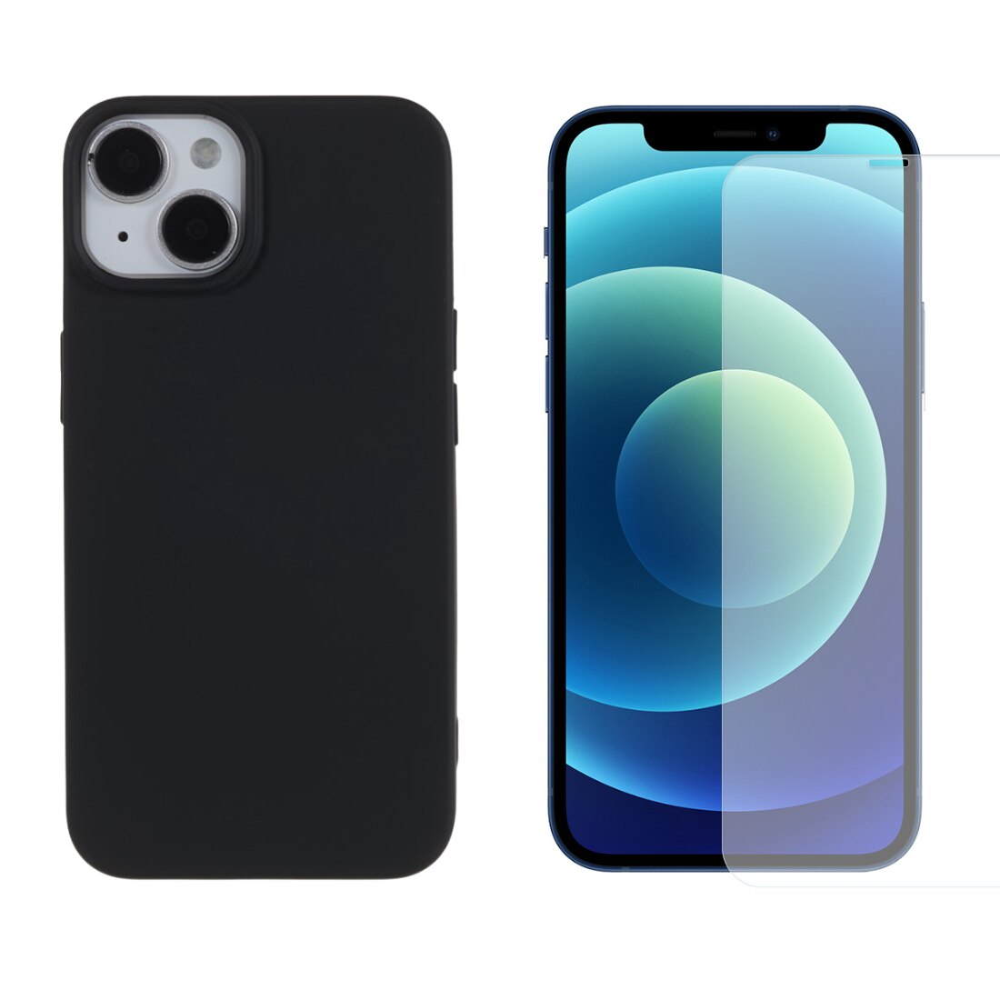 Kit per iPhone 14 : Cover TPU e proteggischermo