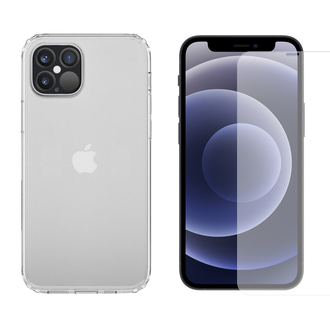 Kit per iPhone 12/12 Pro : Cover e proteggischermo