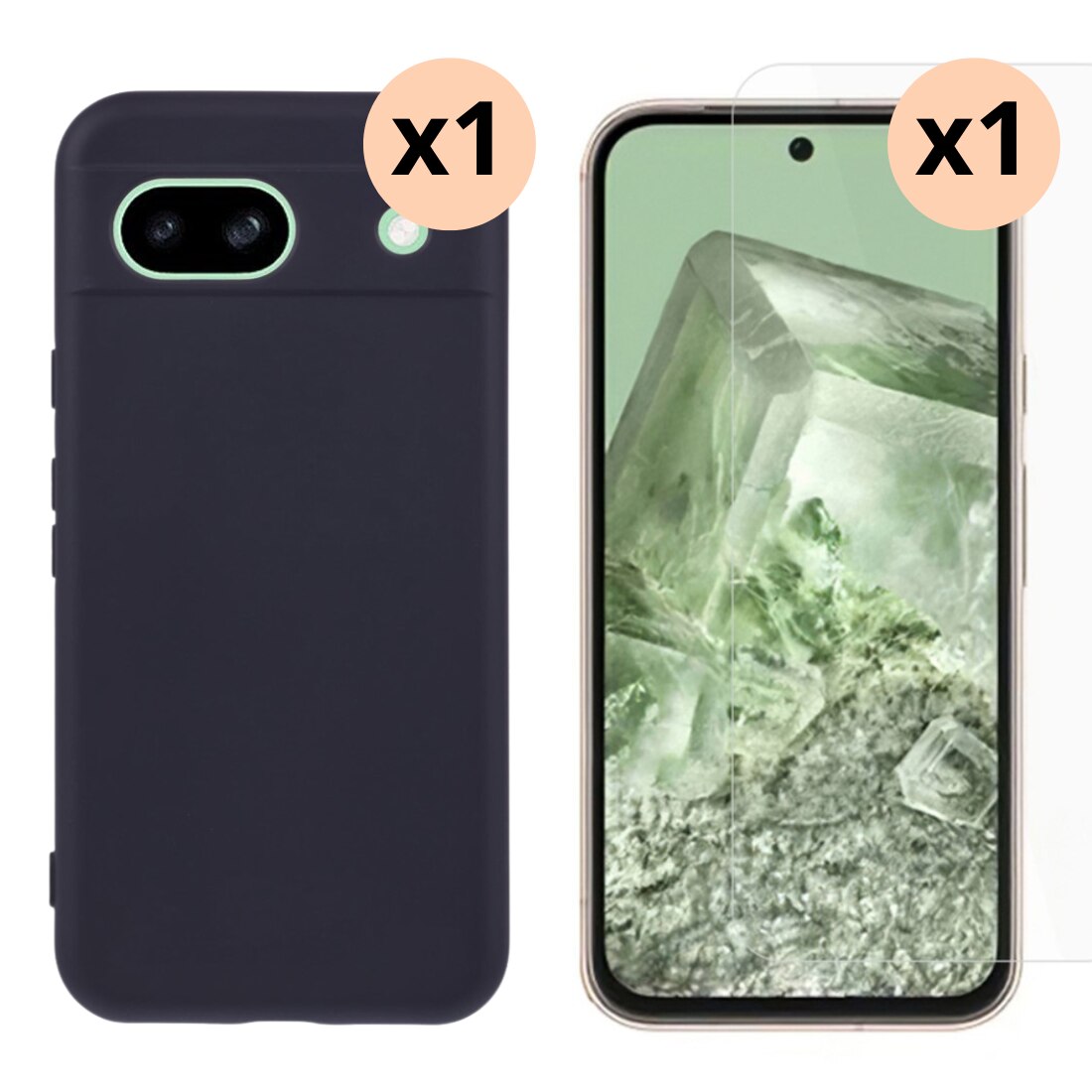 Google Pixel 8a : Cover TPU e proteggischermo