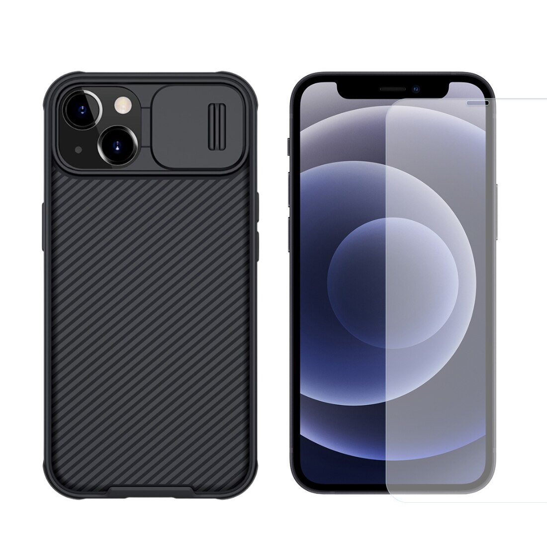 Kit per iPhone 13 : Cover CamShield e proteggischermo