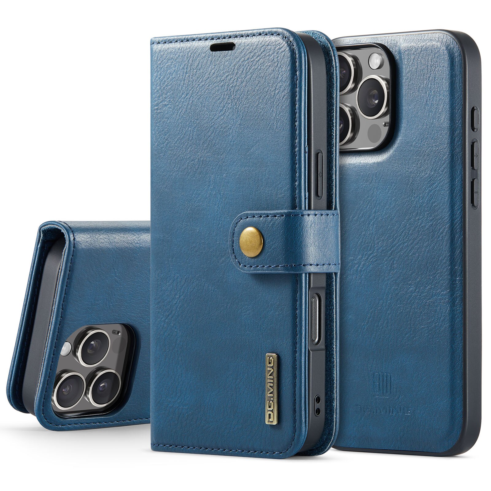 Cover portafoglio Magnet Wallet iPhone 16 Pro Blue