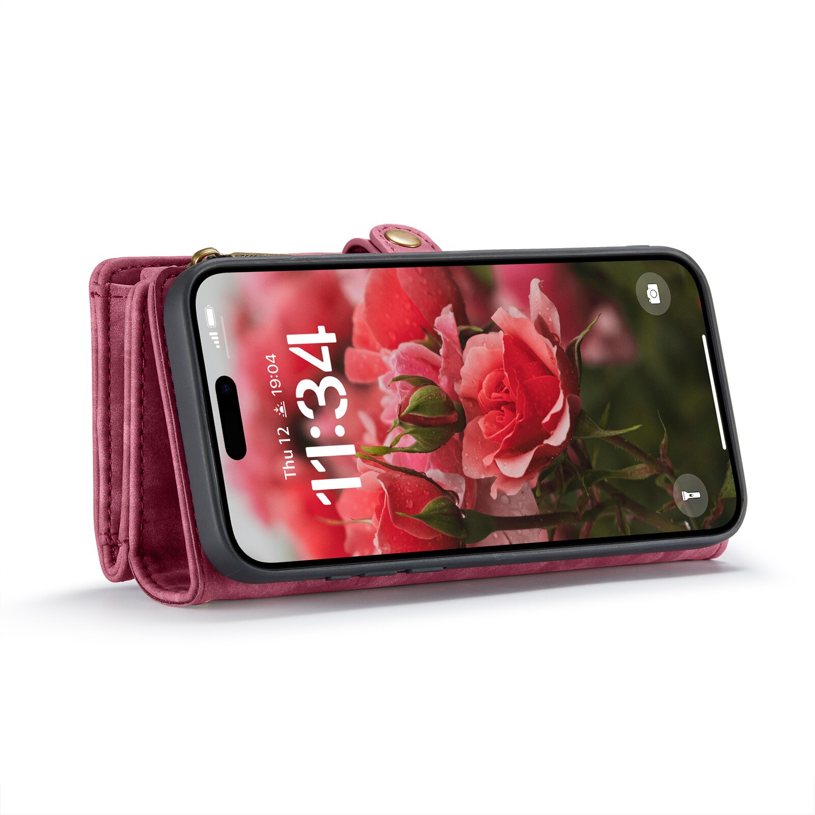 Cover portafoglio Multi-Slot iPhone 16 rosso