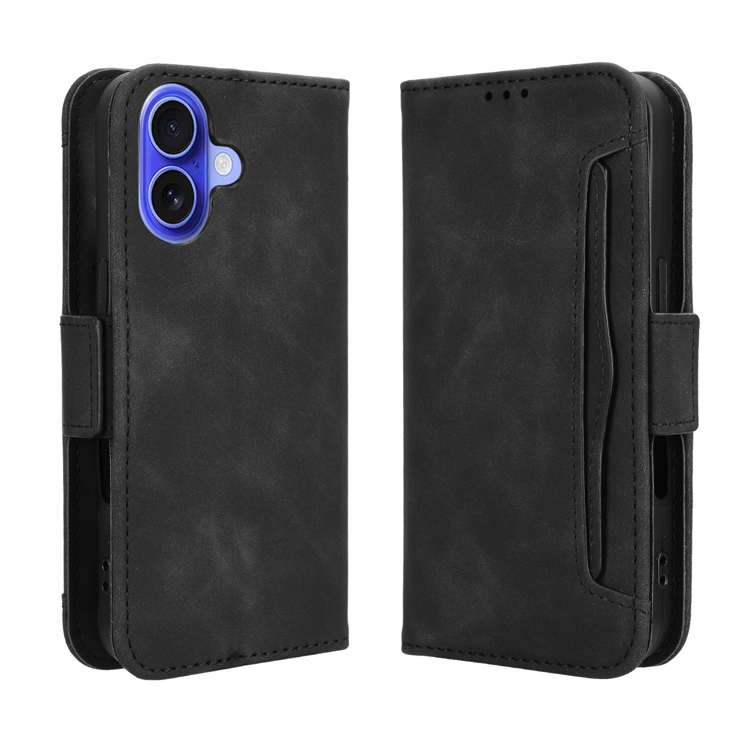 Cover portafoglio Multi iPhone 16 nero