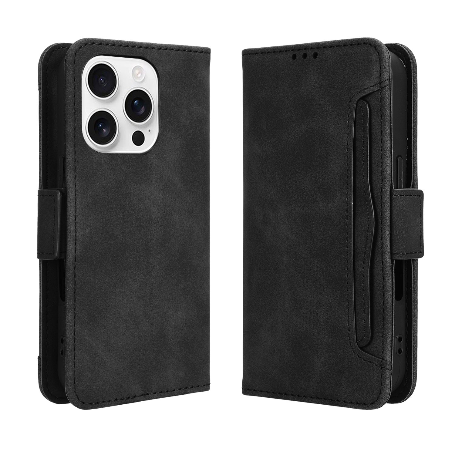 Cover portafoglio Multi iPhone 16 Pro Max nero