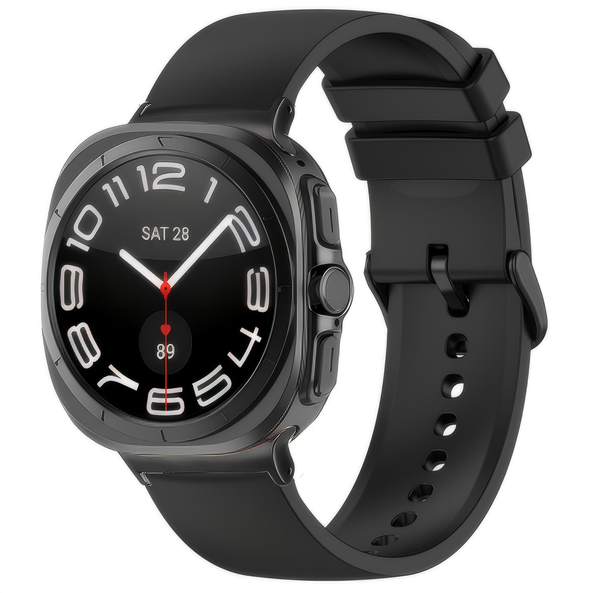 Cinturino in silicone per Samsung Galaxy Watch Ultra 47mm, nero