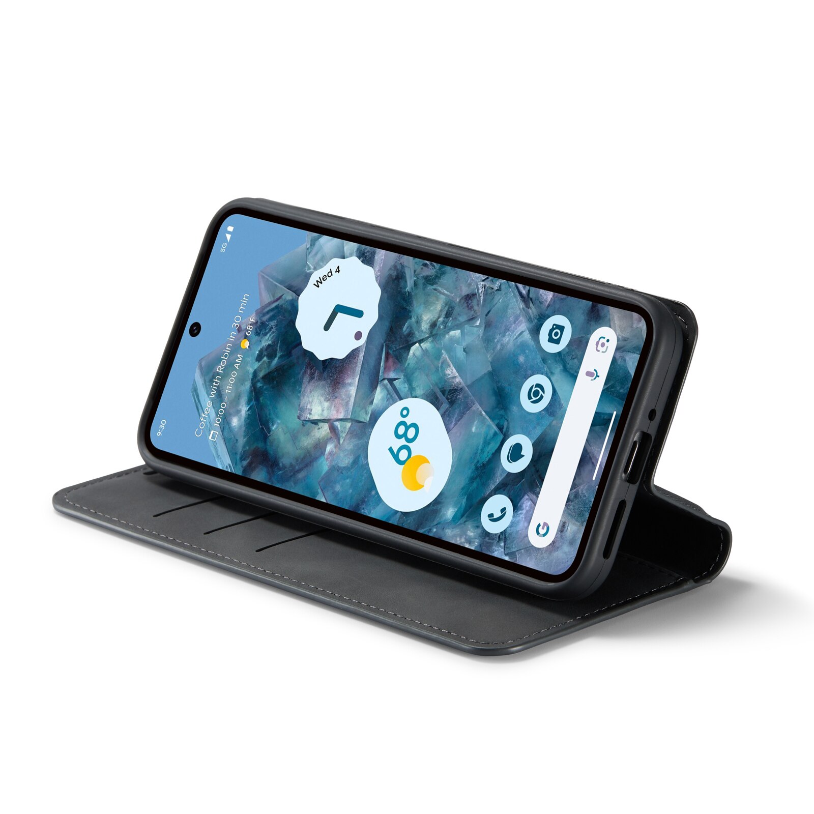 Cover portafoglio sottili Google Pixel 9 Pro XL nero