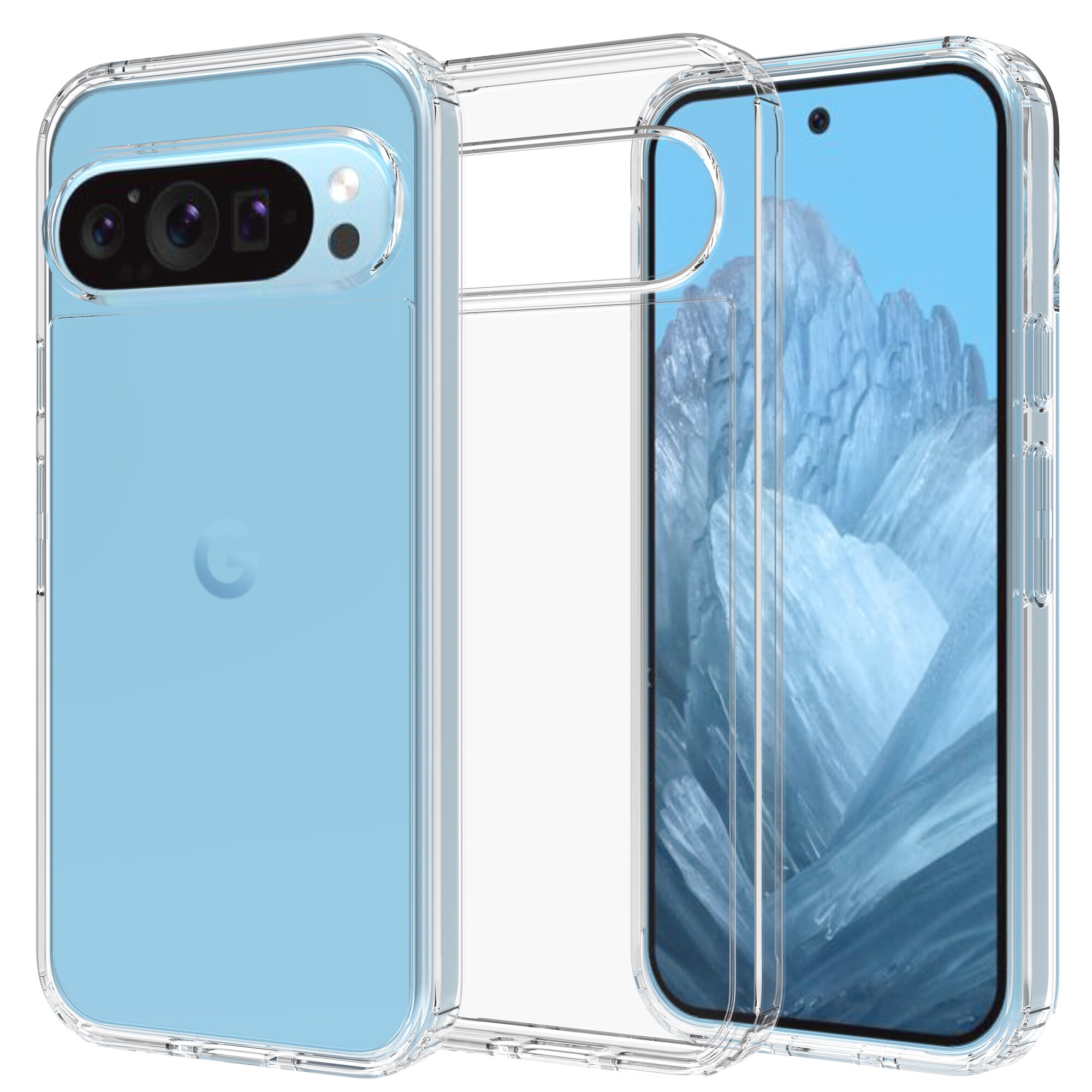 Cover Ibrido Crystal Hybrid Google Pixel 9 trasparente