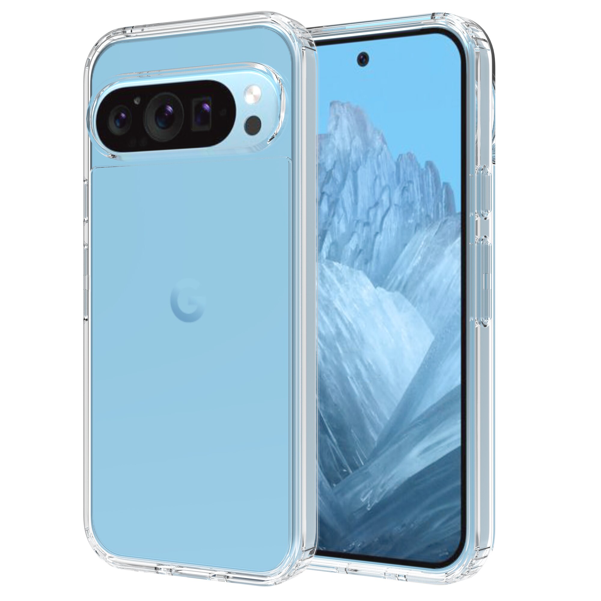 Cover Ibrido Crystal Hybrid Google Pixel 9 Pro trasparente